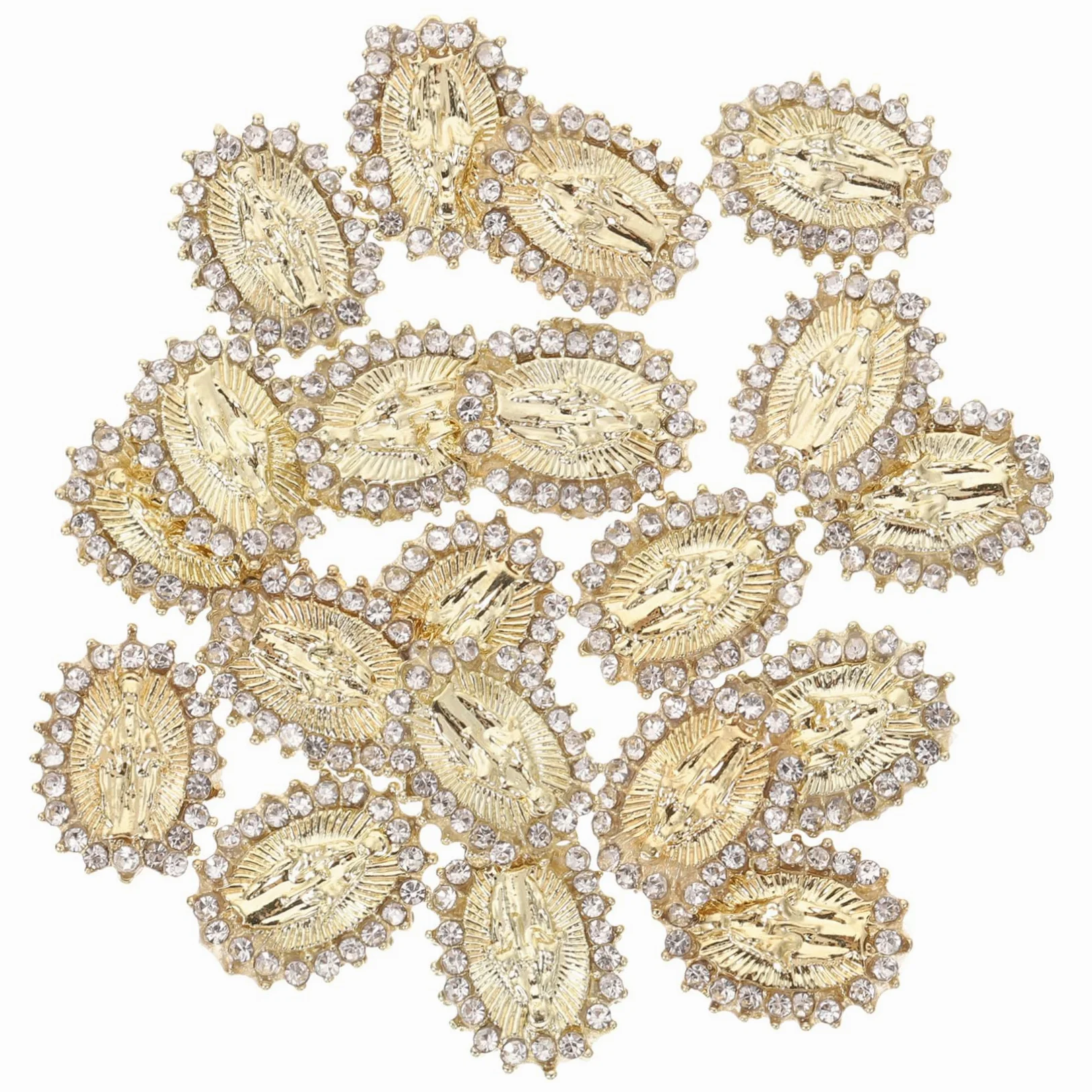 5 Set Ciondoli Per Unghie Decorazioni Religiose Per Nail Art Accessori Brillanti Per Creazioni Uniche E Divertenti Condividere Famiglia 20 Pezzi * 5