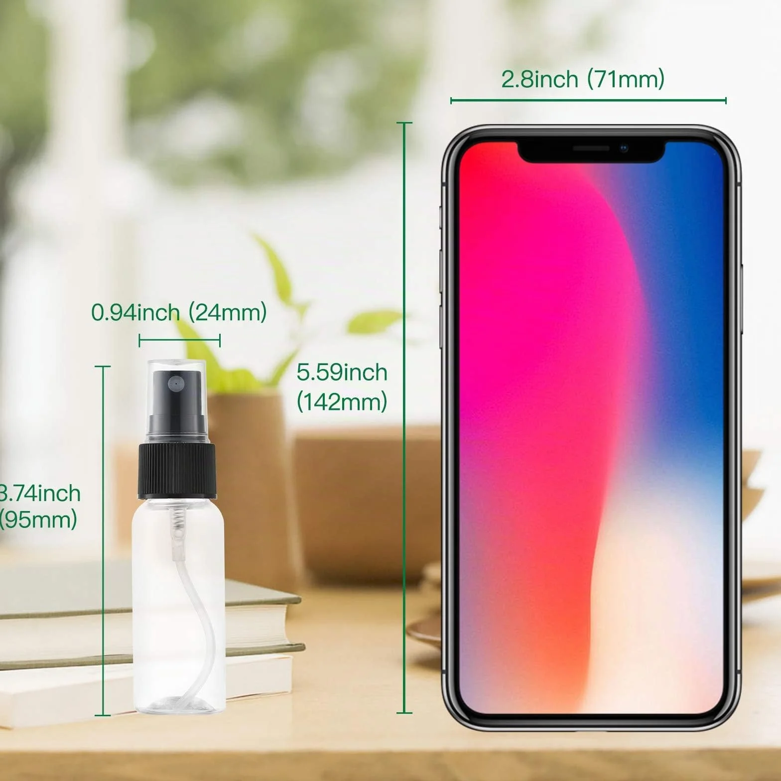 Toureal 30ML Flacone Spray Vuoto da Viaggio (12 Pezz) Plastica Bottiglia Atomizzatore, Boccette Contenitori per Liquidi (Trasparente)