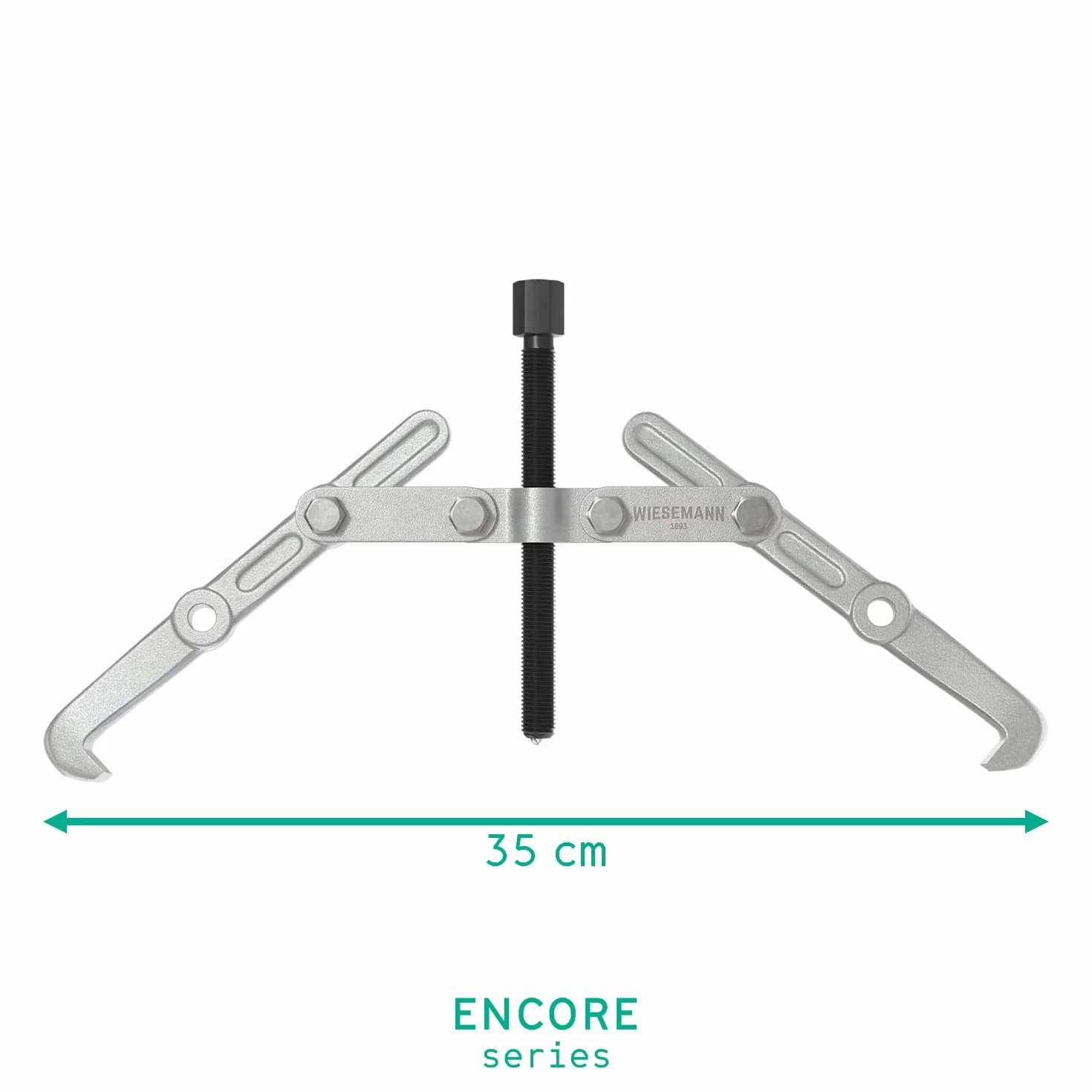 WIESEMANN 1893 Estrattore universale a 2 bracci 140 x 145 mm 2 in 1 interno/esterno CV acciaio cromato