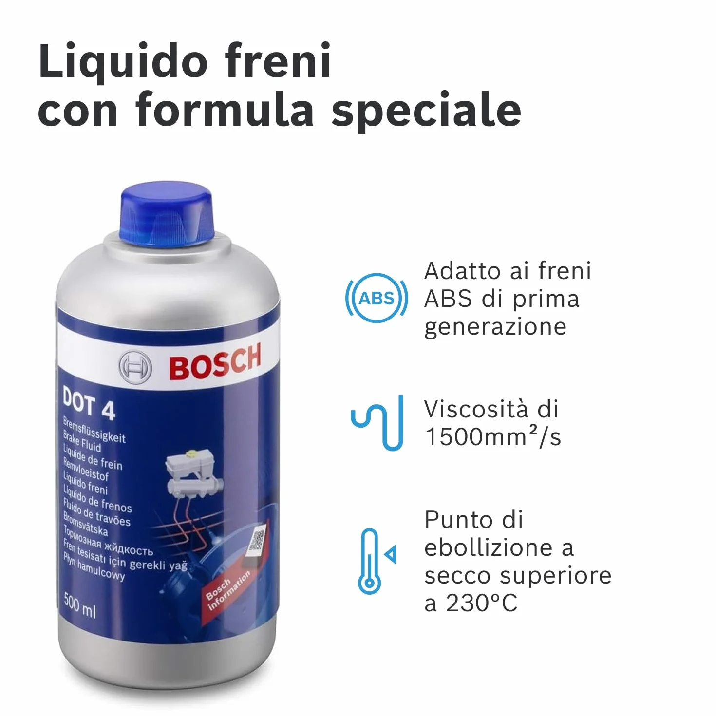 Bosch Liquido Freni DOT 4 0,5 L