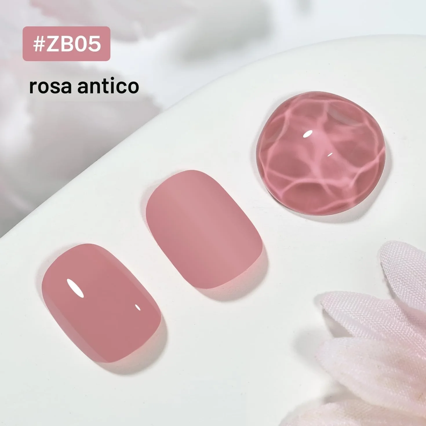 JODSONE Smalto per unghie Dusty Rose 16,5 ml, rosa chiaro, asciugatura rapida, lunga durata, nail art