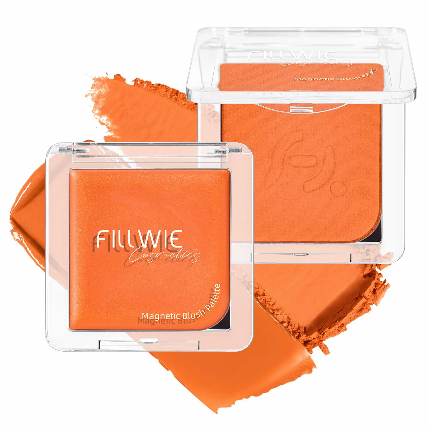 Confezione da 2 fard in polvere color arancio per tonalità della pelle da chiare a medie, tonalità soleggiata, duratura, costruibile, vibrante dall'aspetto naturale delle guance crema rugiada +