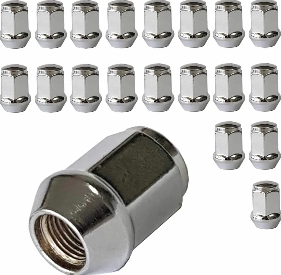 Dadi ruota collare conico chiuso 60° M12 x 1,5 compatibile Ford Chrysler Toyota Hyundai Kia Honda Mazda