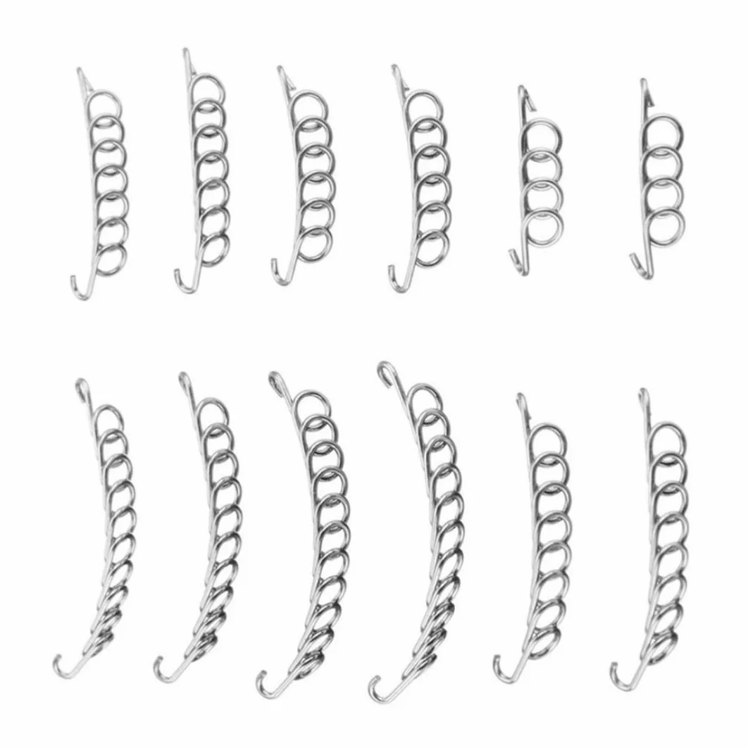 Filo correttore di punta incarnita, filo di correzione dell'unghia del piede Ingrimato di pedicure utensile inossidabile Recupero di unghie in acciaio inossidabile correttore 12pcs 12pcs