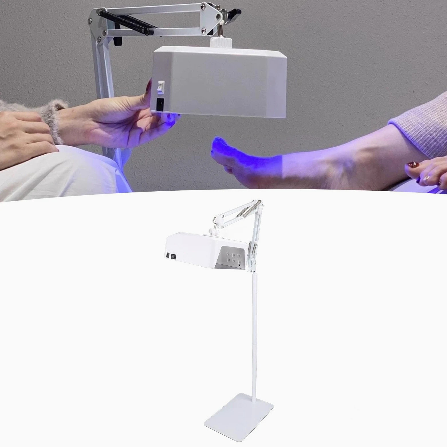 Bewinner Lampada UV per Unghie - Asciugatura Rapida, Luce UV a Polimerizzazione Rapida da 48 W per Unghie in Gel, Lampada UV Professionale per Unghie con Timer, Lampada UV LED per (Spina