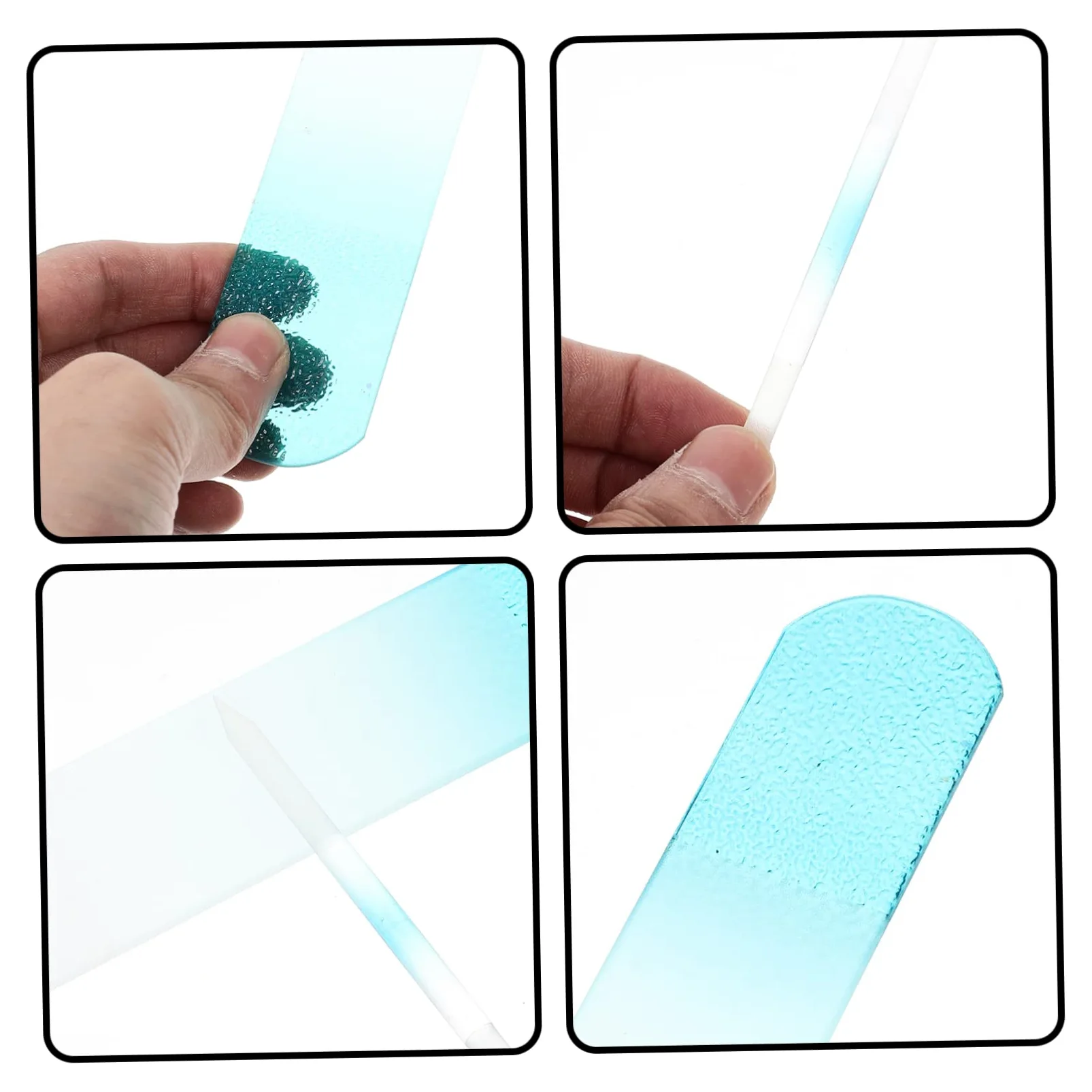 Ipetboom 6pezzi Unghie Con Manico Cilindriche Professionali Per Unghie Spesse Strumenti Per Manicure Facili Da Pulire e Portatili