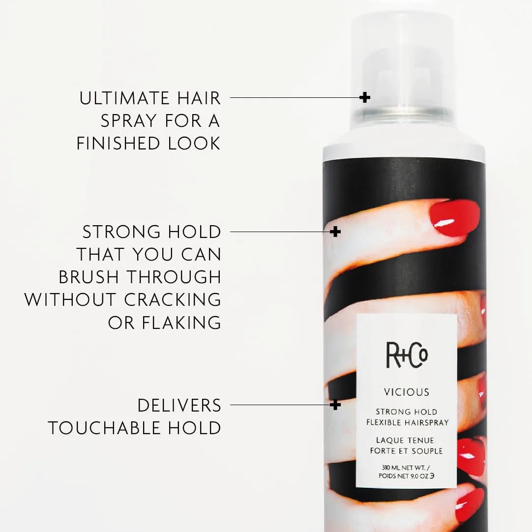 R+Co VICIOUS Strong Hold Flessibile Hairspray 310 ml