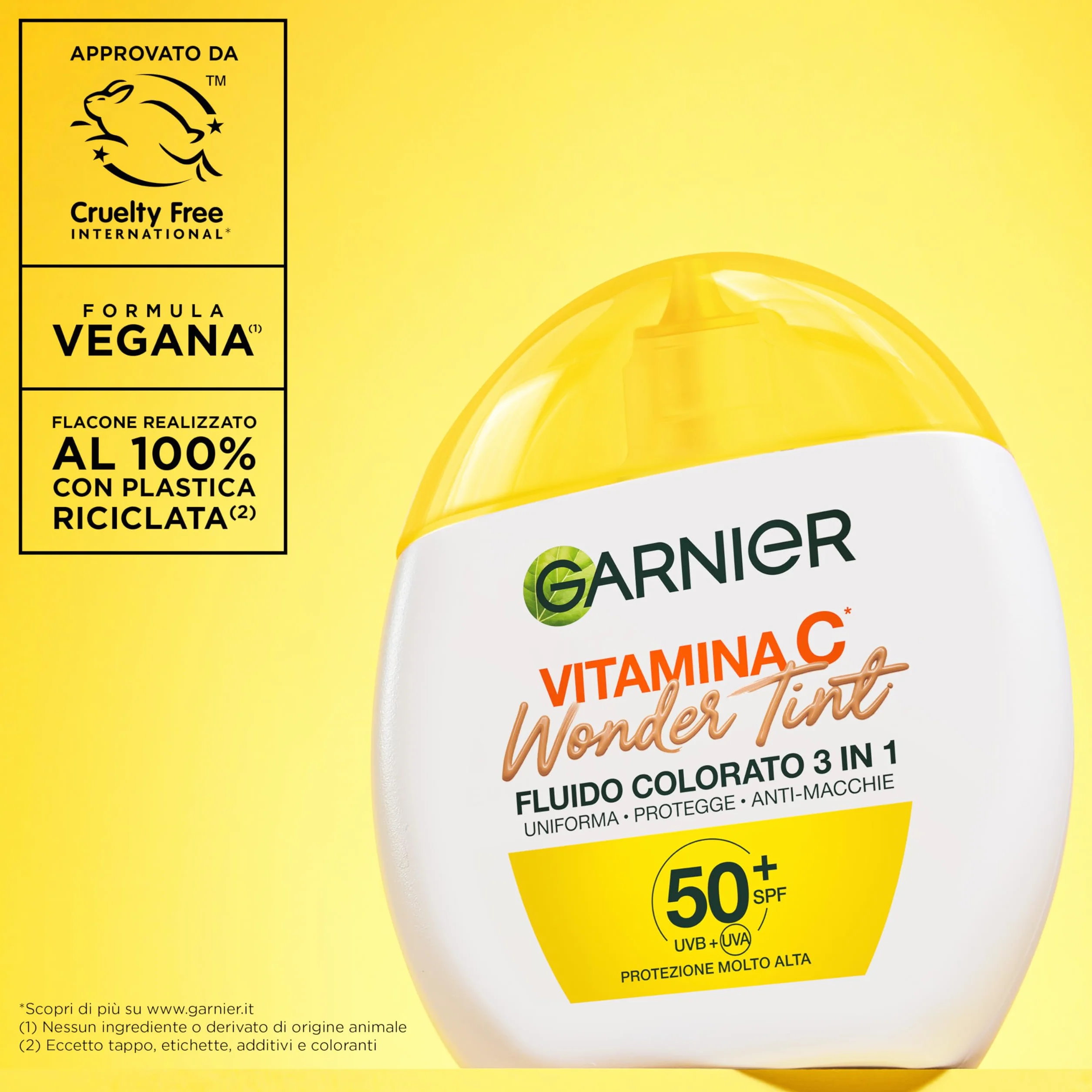 Garnier Fluido Colorato 3 in 1 Wonder Tint SPF50+ Vitamina C Medium 40 ml