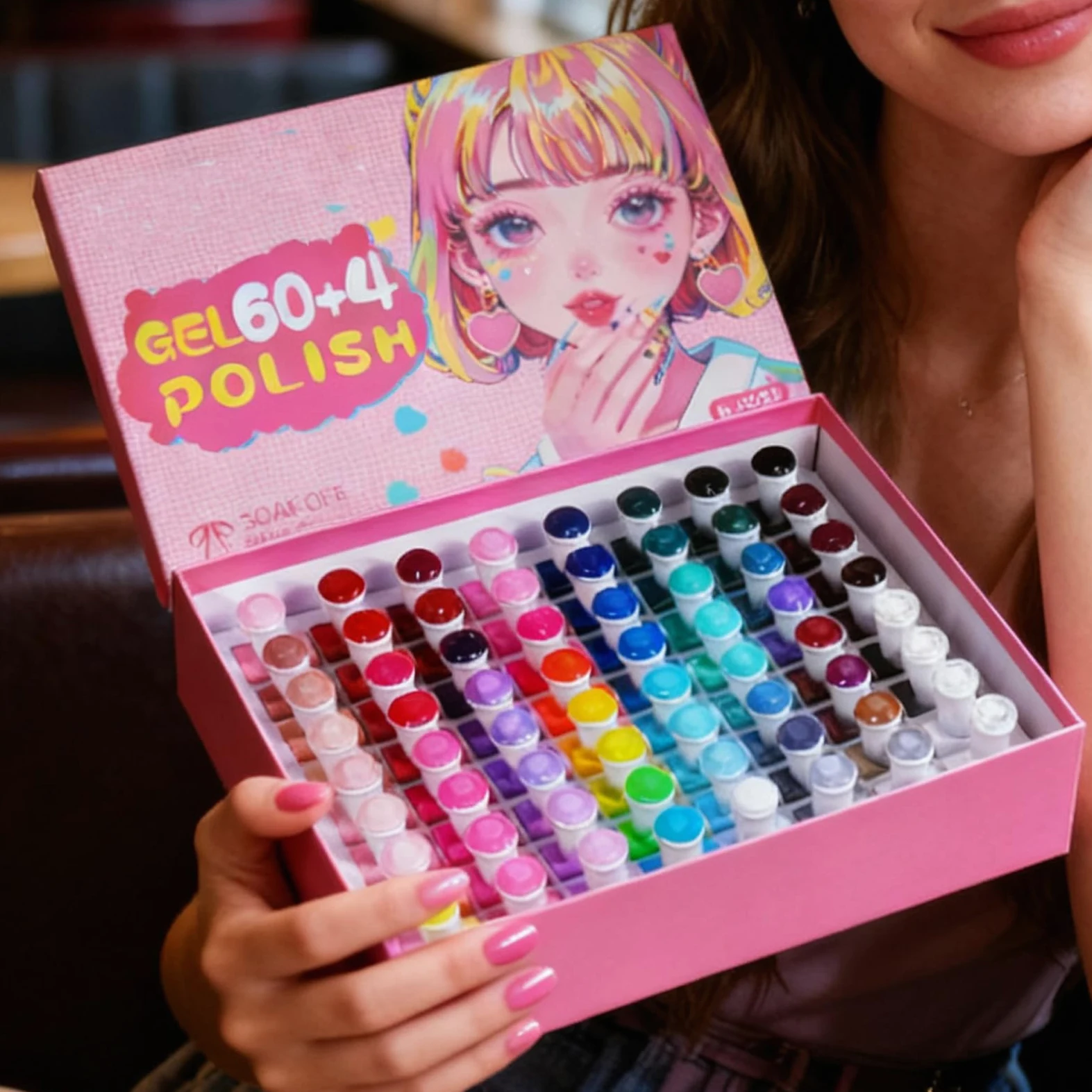 Kit Smalto Gel Asciugatura Rapida con 60 Colori e Lunga Durata per Prodotti | Smalto Gel Per Unghie Per Vacanza Festa Salone Casa Viaggio Matrimonio Sposa Spa Cura Party Quotidiano