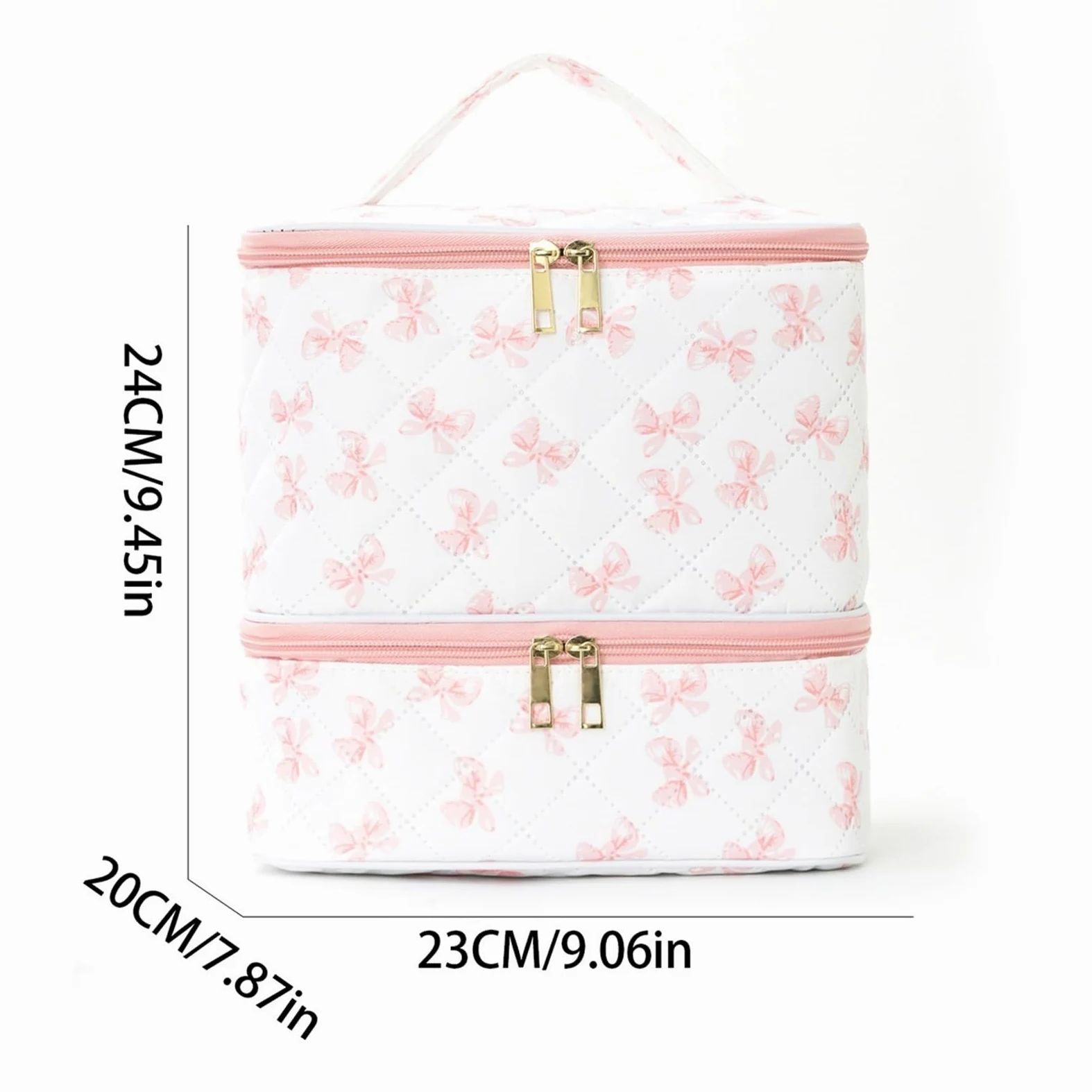 Porta Smalti Valigetta Unghie Organizer For Smalto For Unghie, Borsa For A Doppio Strato Con Manico Borsa Viaggio