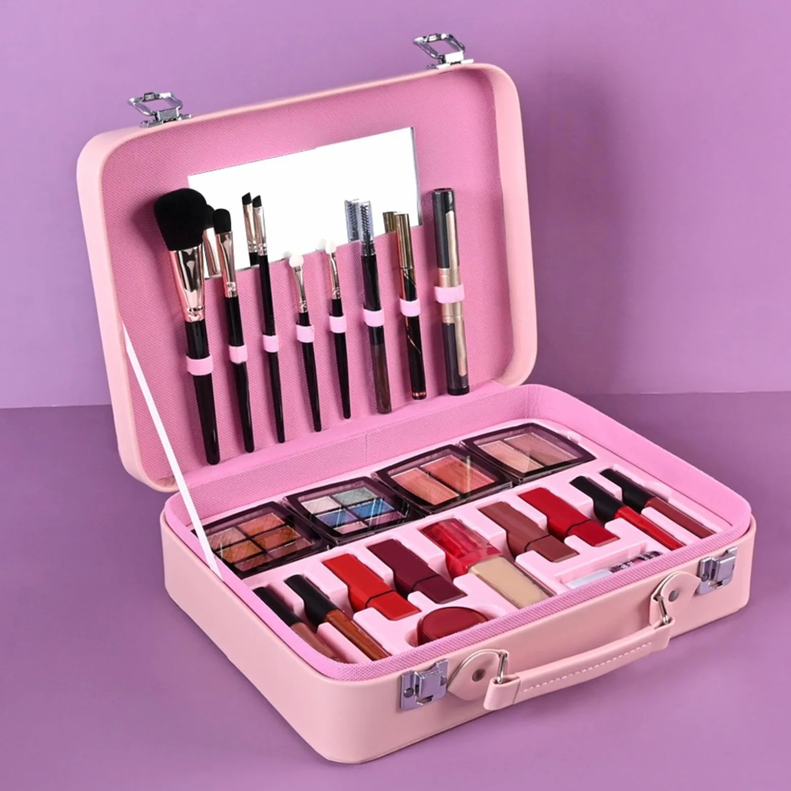 Kit Di Trucco Per Le Ragazze Rossetto Impermeabile Cosmetico | Set Di Trucco Portatile Per I Principianti Per Il Makeup Ragazze Adolescenti Donna Madre Nonna Compleanno E Performance Sul