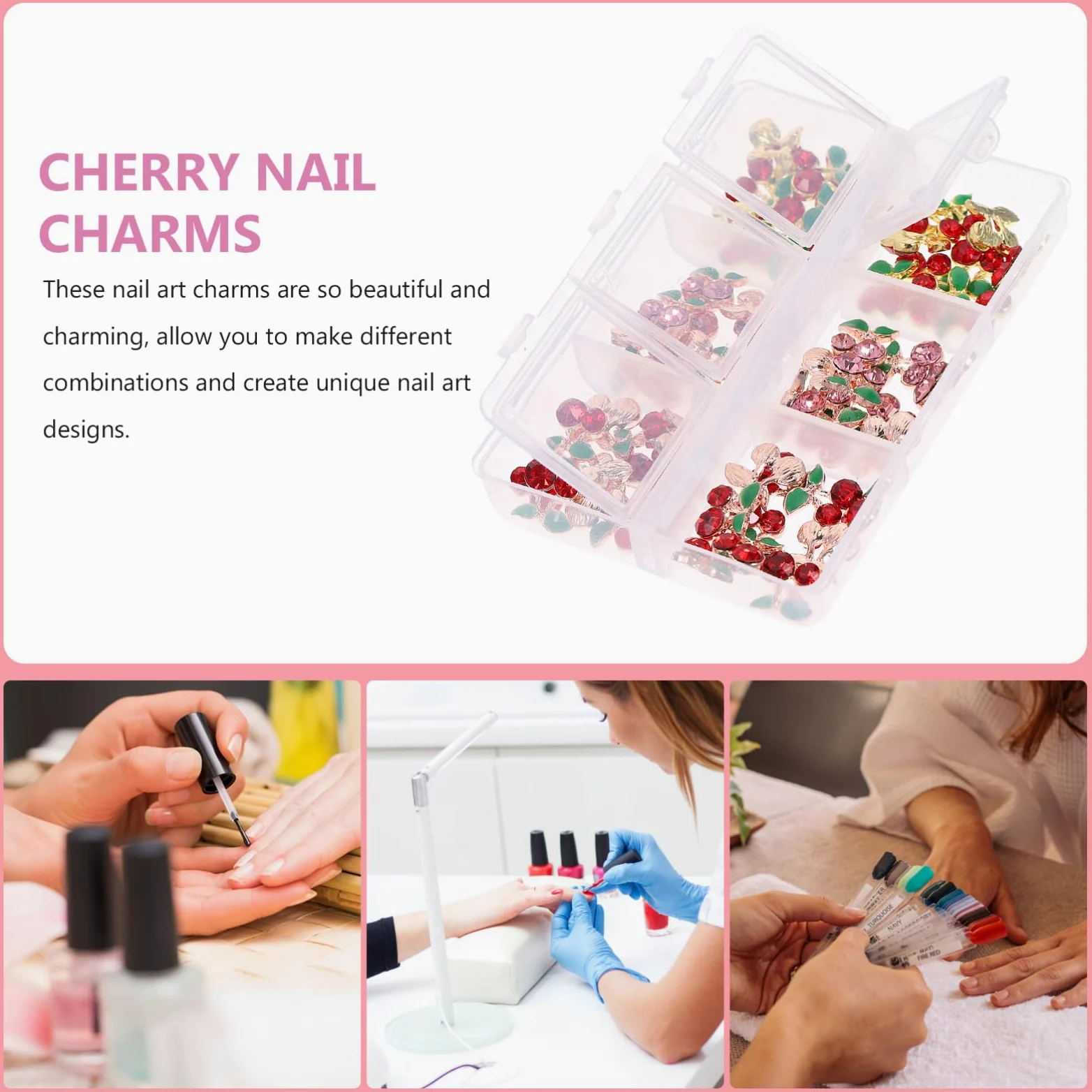 Housoutil 300pezzi Charms Per Unghie Decorazioni Per Nail Art Accessori Per Unghie Per e