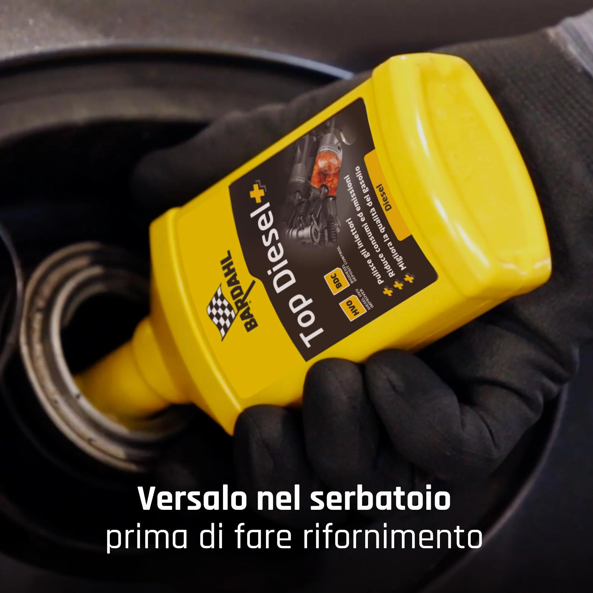 Bardahl Additivo Top Diesel+ 250 ml - Lubrifica Pompa e Iniettori, Protegge Sistema Alimentazione