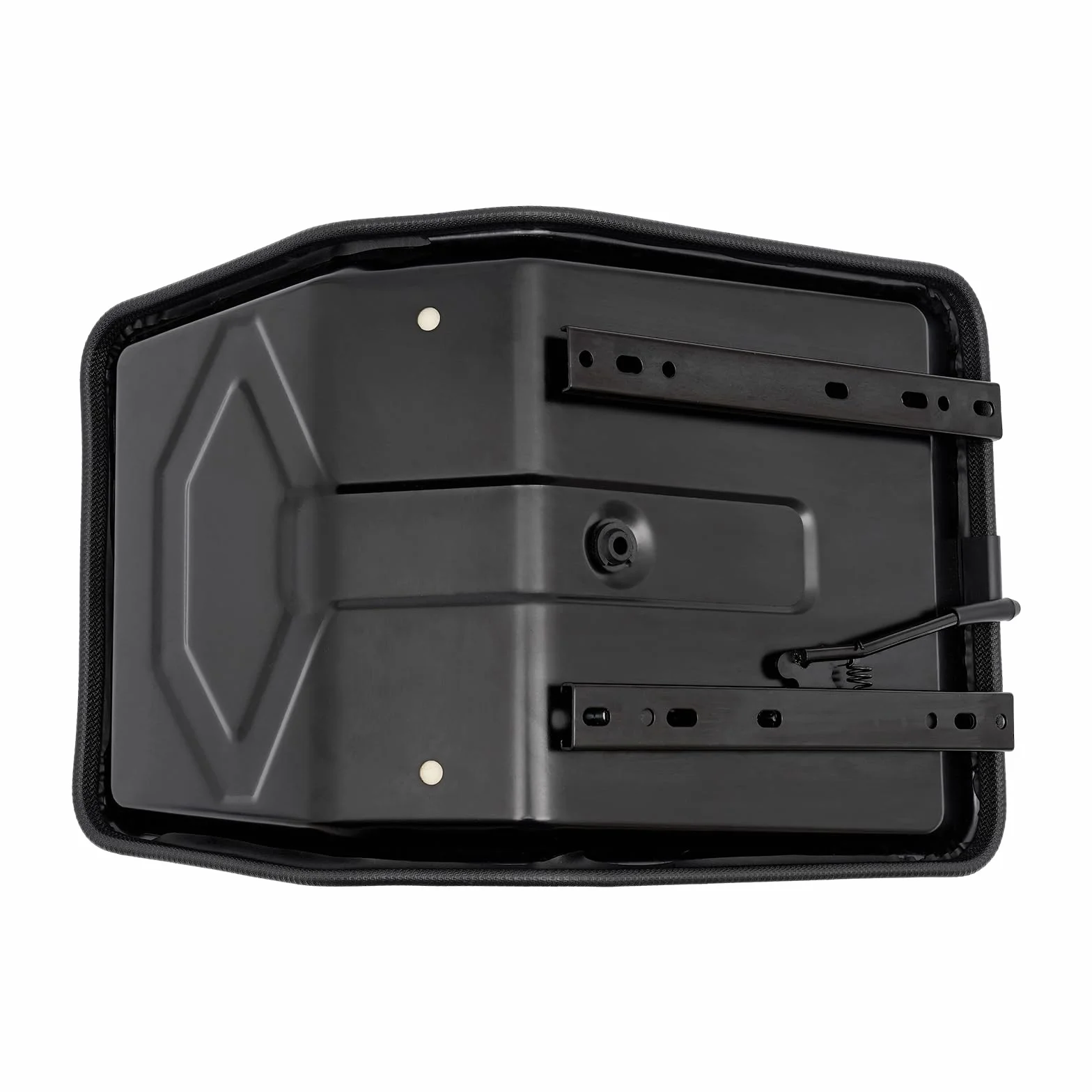 Sedile universale per trattore in PVC, imbottito, 100 kg, regolabile 15 cm, telaio acciaio antiruggine