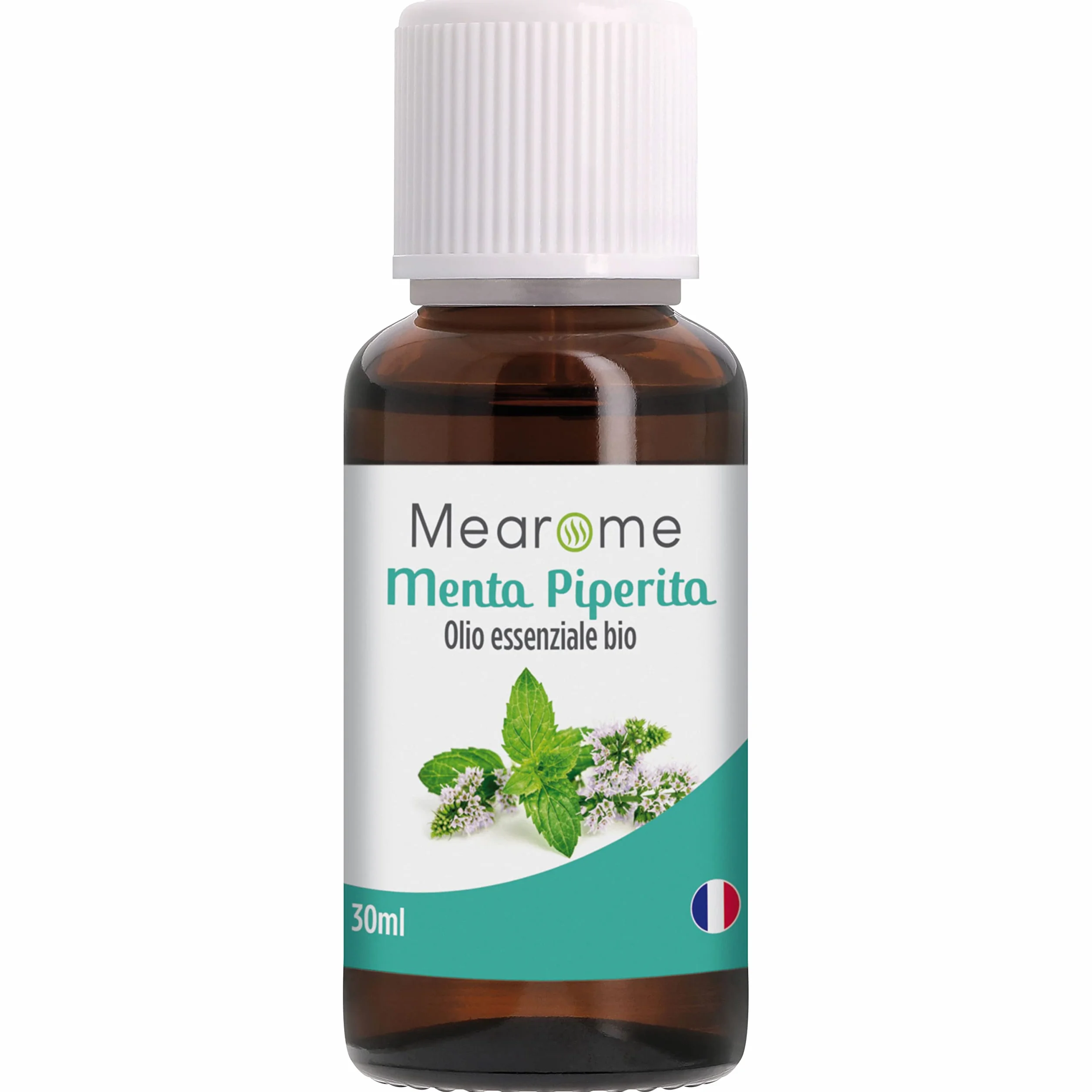 Olio Essenziale di Menta Piperita Bio 100% Puro 30 ML Repellente Certificato OEBBD OECT
