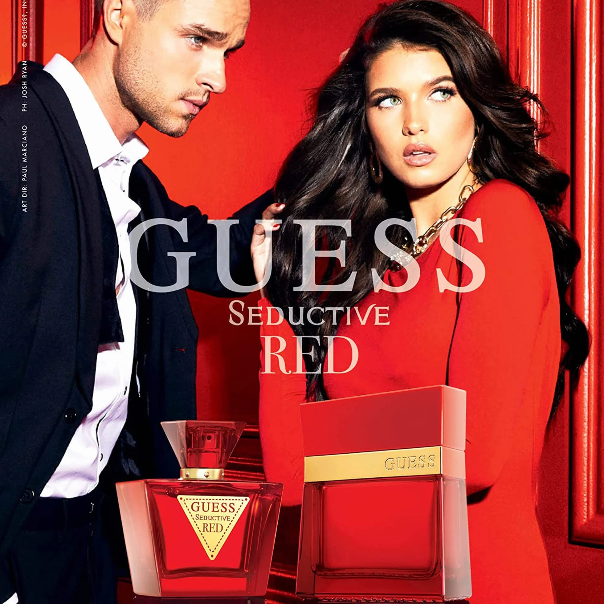 GUESS Seductive Red, Eau de Toilette, Profumo Uomo, Orientale Vaniglia, Profumo Elegante di Lunga Durata, 100 ml