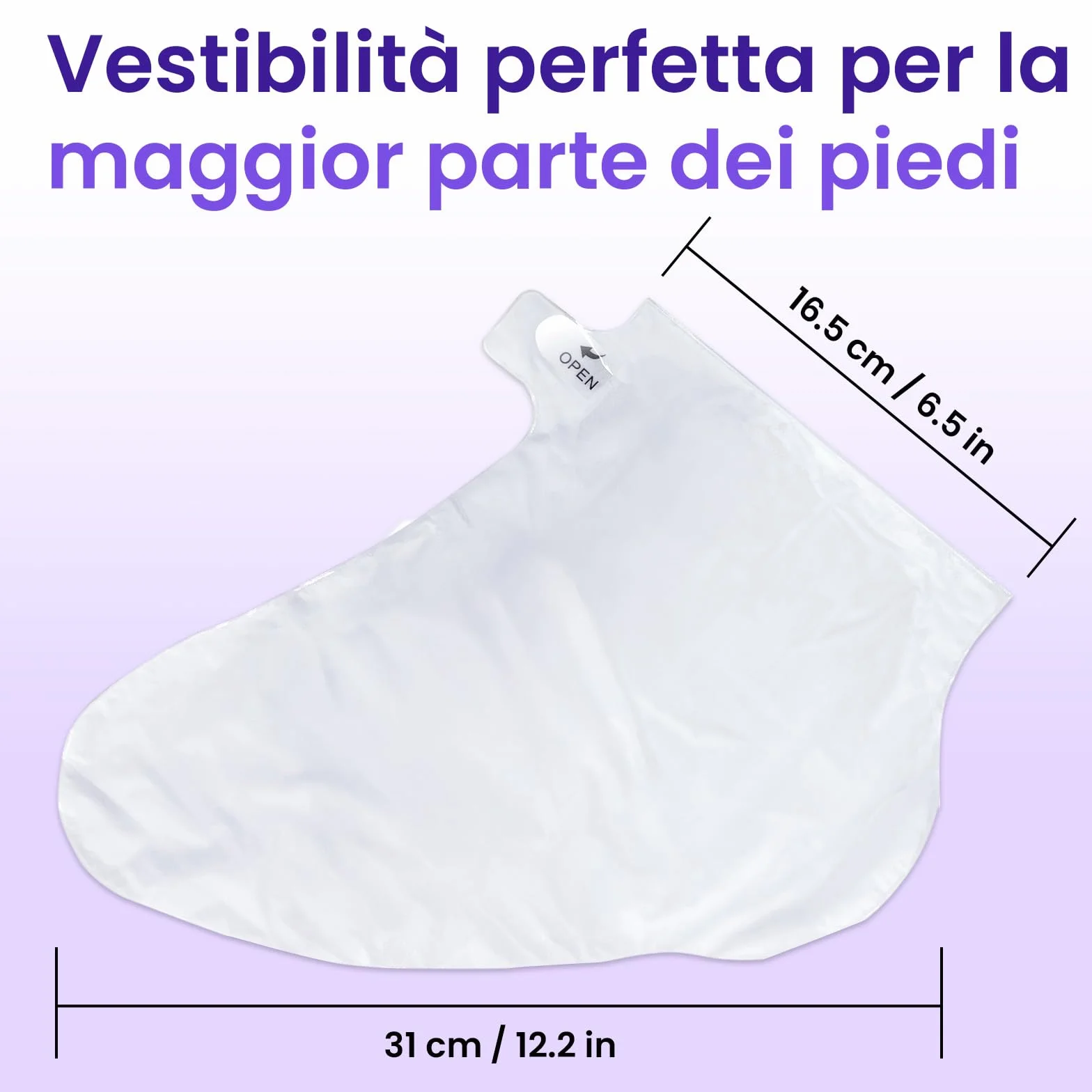 Maschera Piedi Idratante con Estratto di Lavanda, Burro di Karité, Olio di Jojoba e Vitamina E 6 Paia