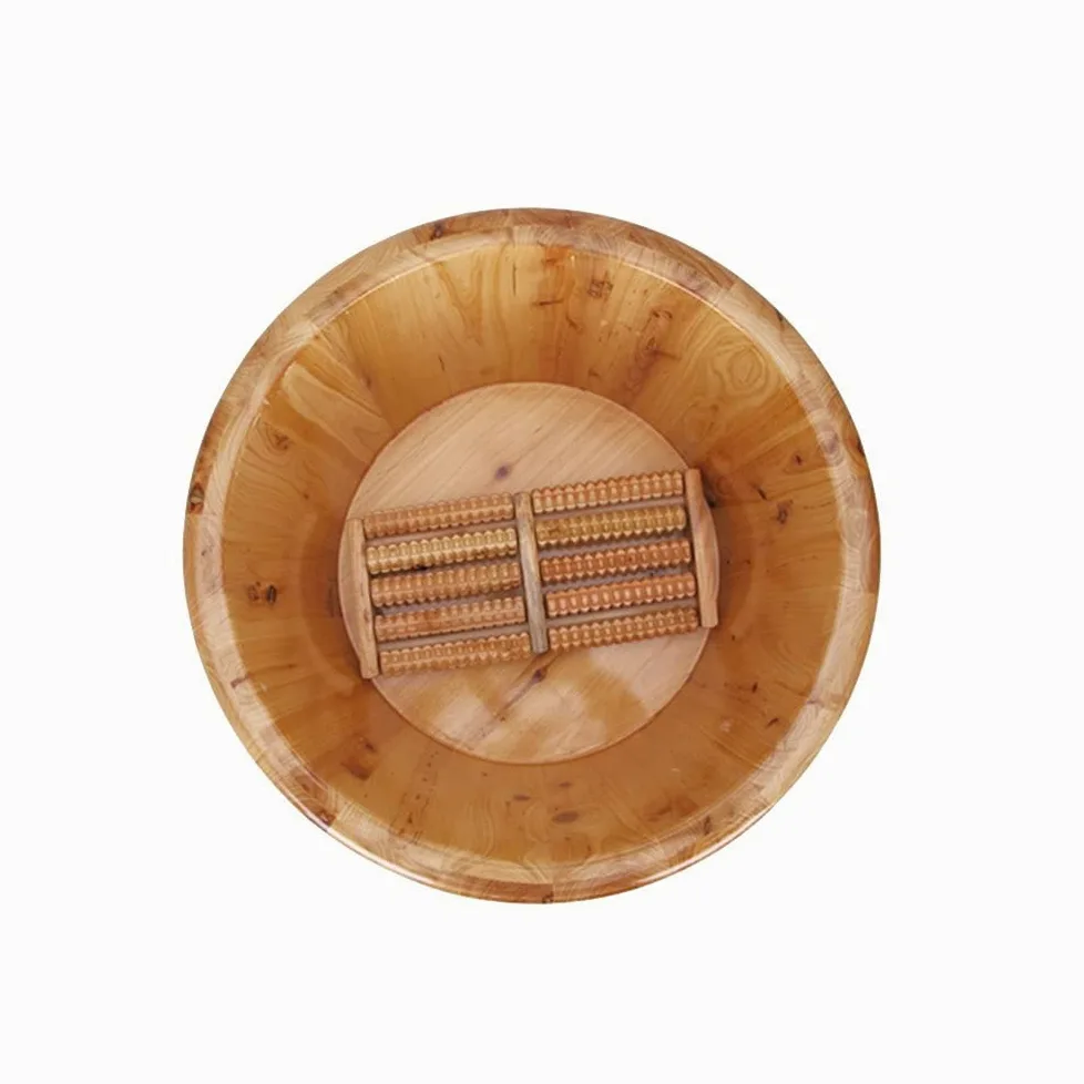 Pediluvi per Uso Domestico Vaschetta in Legno di Gomma Vaschetta per pediluvio Pediluvio Vaschetta per pediluvi Lavare Il Massaggio ai Piedi in Botte di Legno