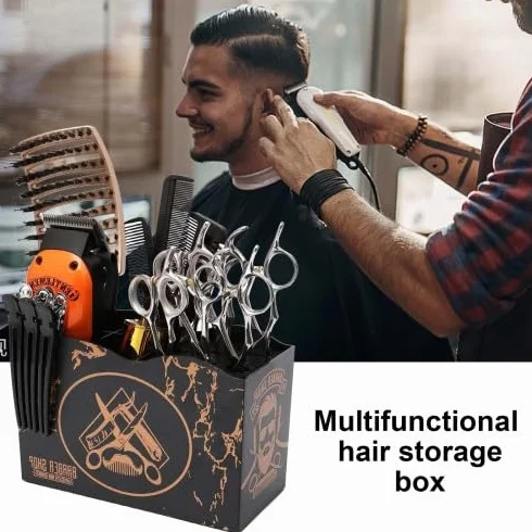 Porta-Cesoie per Parrucchiere, Barbiere Negozio Scissor Organizzatore Stand, Porta Forbici da Parrucchiere, Parrucchiere Strumenti Scatola di Immagazzinaggio per Pettini Acconciatura Clip Spazzole