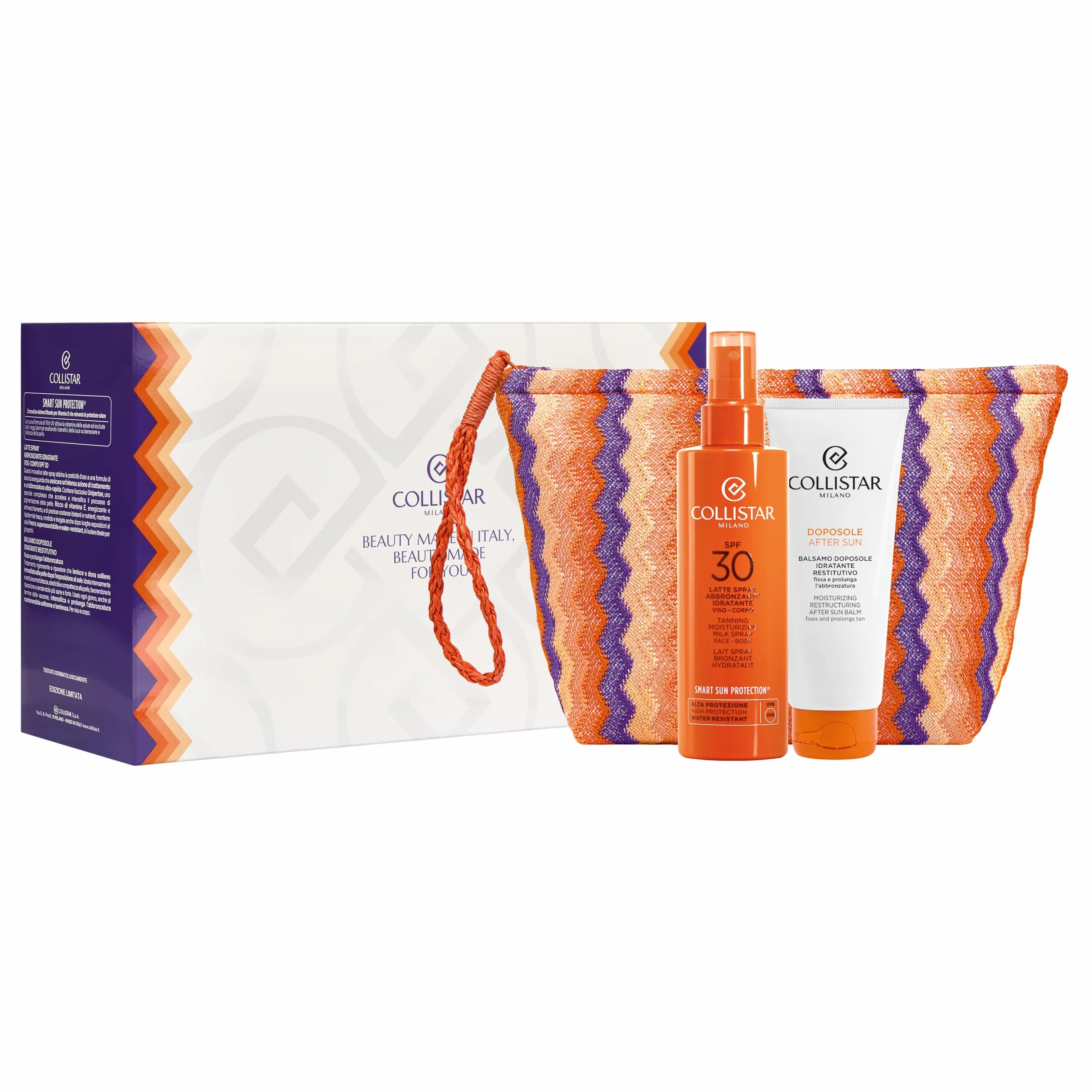 Collistar Latte Spray Abbronzante SPF30 200ml + Balsamo Doposole 100ml Cofanetto Regalo