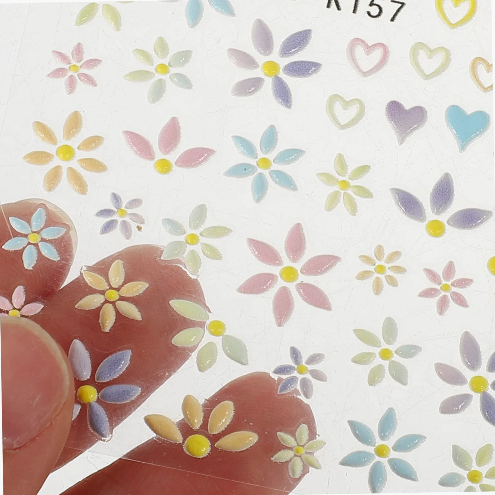 VICASKY 15pezzi Adesivi Per Unghie Embossed Nail Art Stickers Manicure Decorazioni Autoadesive Per Occasioni Speciali e Uso Quotidiano