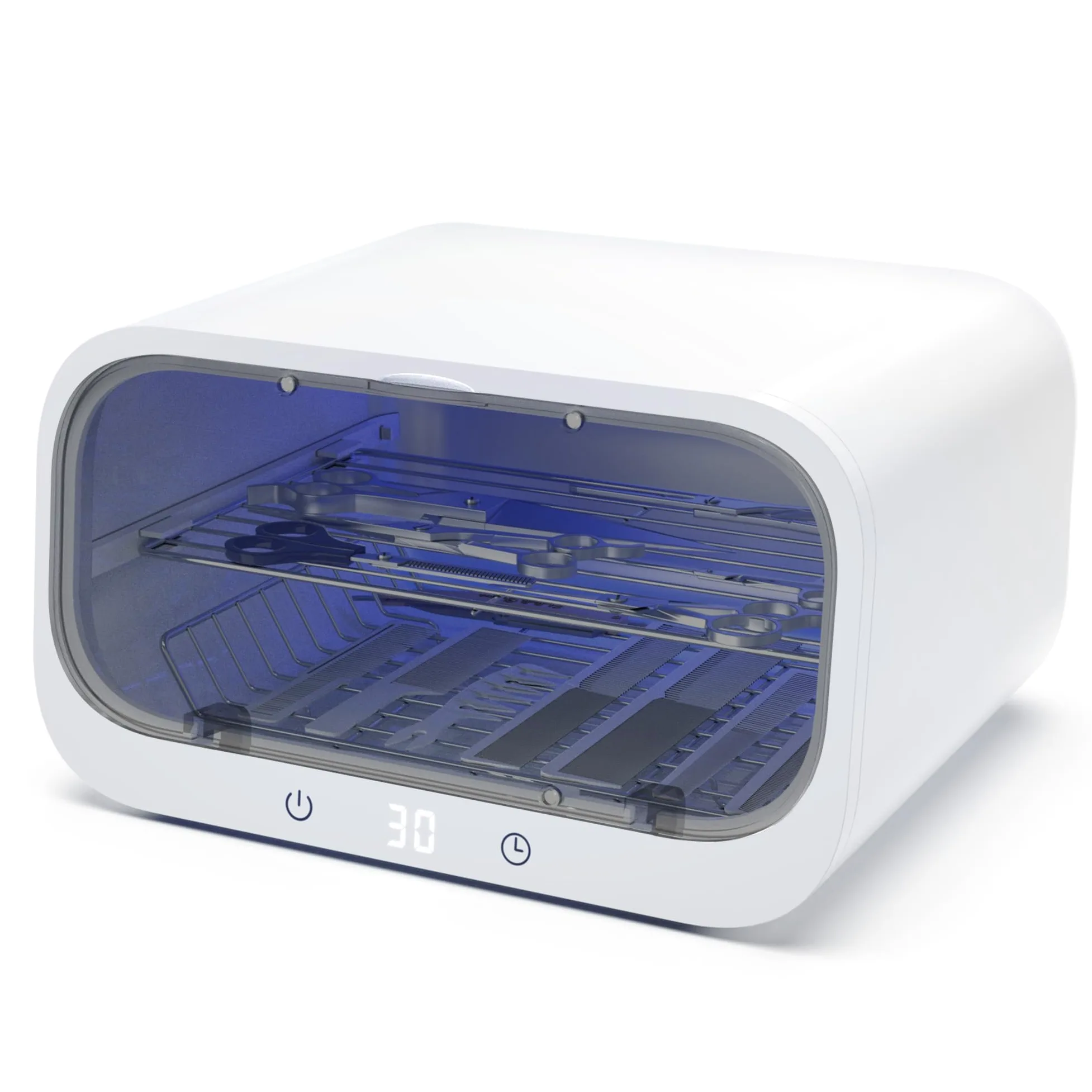 Scatola sterilizzatrice UV per strumenti per unghie, grande capacità, 12 l, armadietto sterilizzatore professionale a doppio strato per estetisti, barbieri, saloni e spa, armadietto di pulizia