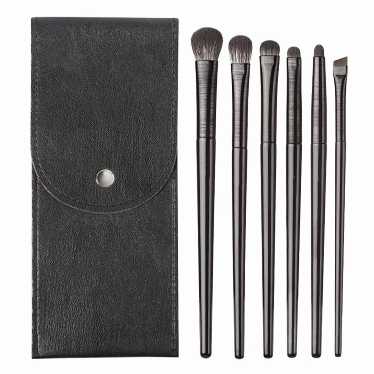 6 Pcs Pennelli per Trucco Occhi Professionali,Make Up Kit per Ombretti,per Applicazione Contorno e Definizione, Sfumature