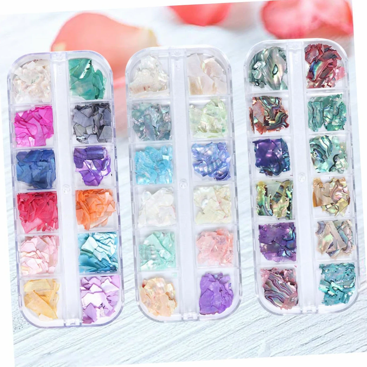 Didiseaon 3 Set Toppa Glitterata Per Unghie Punte Per Trapano Per Unghie Fascino Fiocco Decorazioni Unghie Decorazioni Per Unghie Accessori Chiodatrice Decorazione Delle Unghie 3 Scatole*3