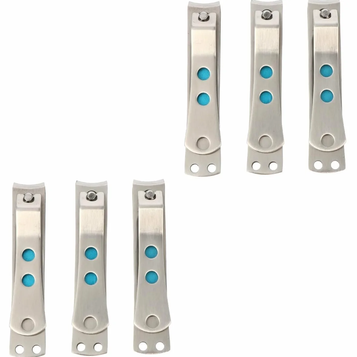 minkissy 6pezzi Tronchesi Unghie Acciaio Inossidabile Kit Professionale Per Manicure e Pedicure Design Comodo e Sicuro Adatto Uomini e Donne Utensili Per Delle Unghie Per Casa e Viaggio