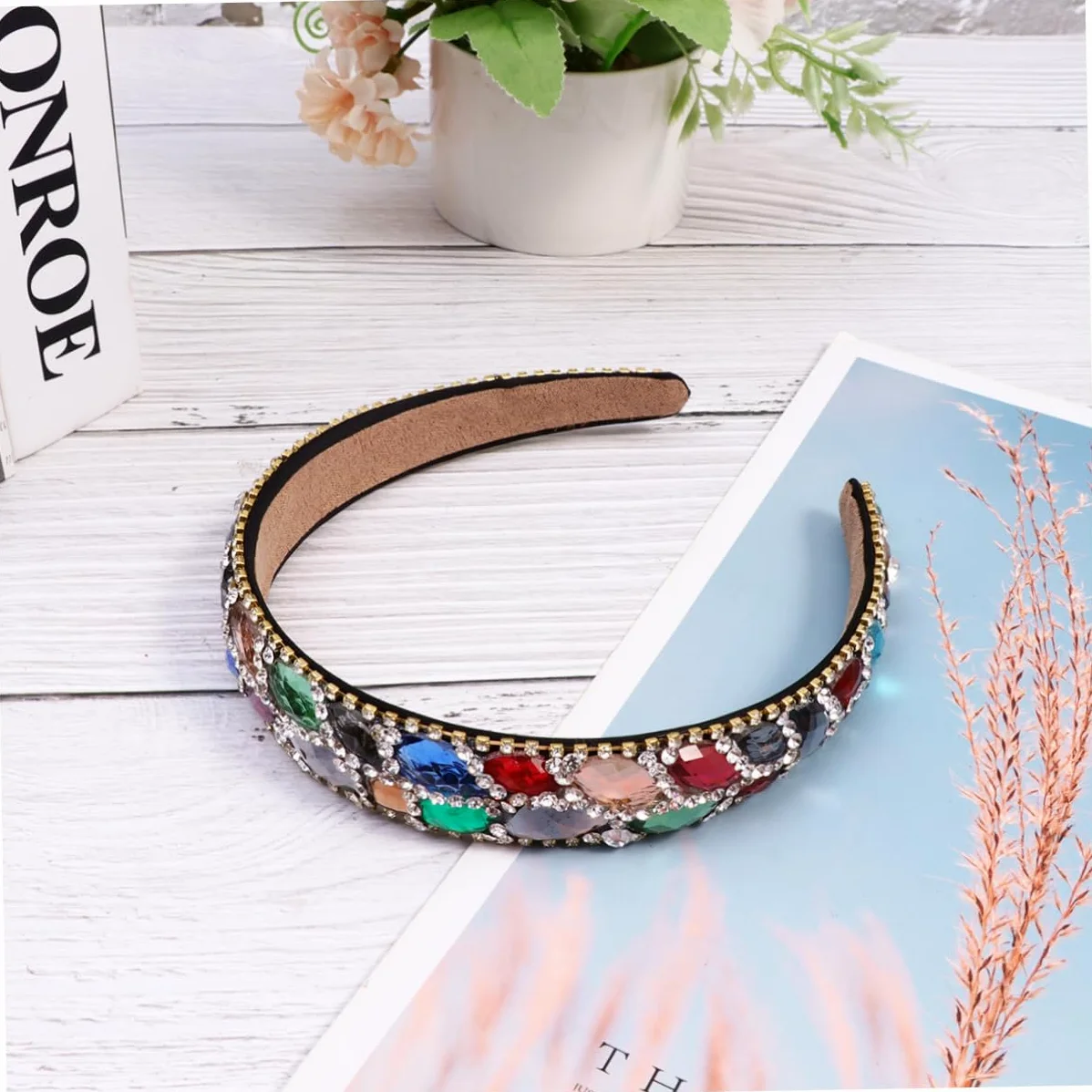 Healeved Fascia Colorata con Cerchietto Creativo per Donne e Ragazze Accessorio e per Speciali e Foto Memorabili