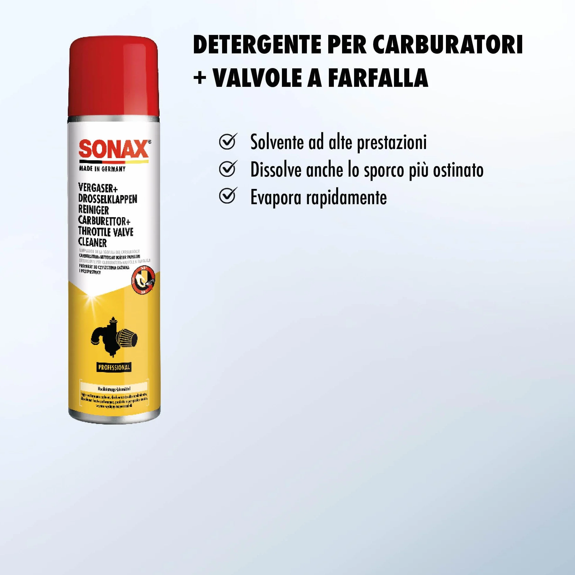 SONAX Pulitore carburatore e valvola a farfalla 400 ml