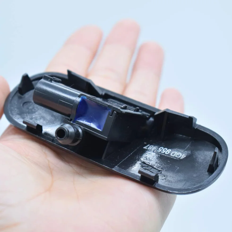 Ugello Lavacristallo per Audi A1 8X A4 B8 Q3 Q5 Q7 4L TT, 2 Pezzi, Plastica Nero