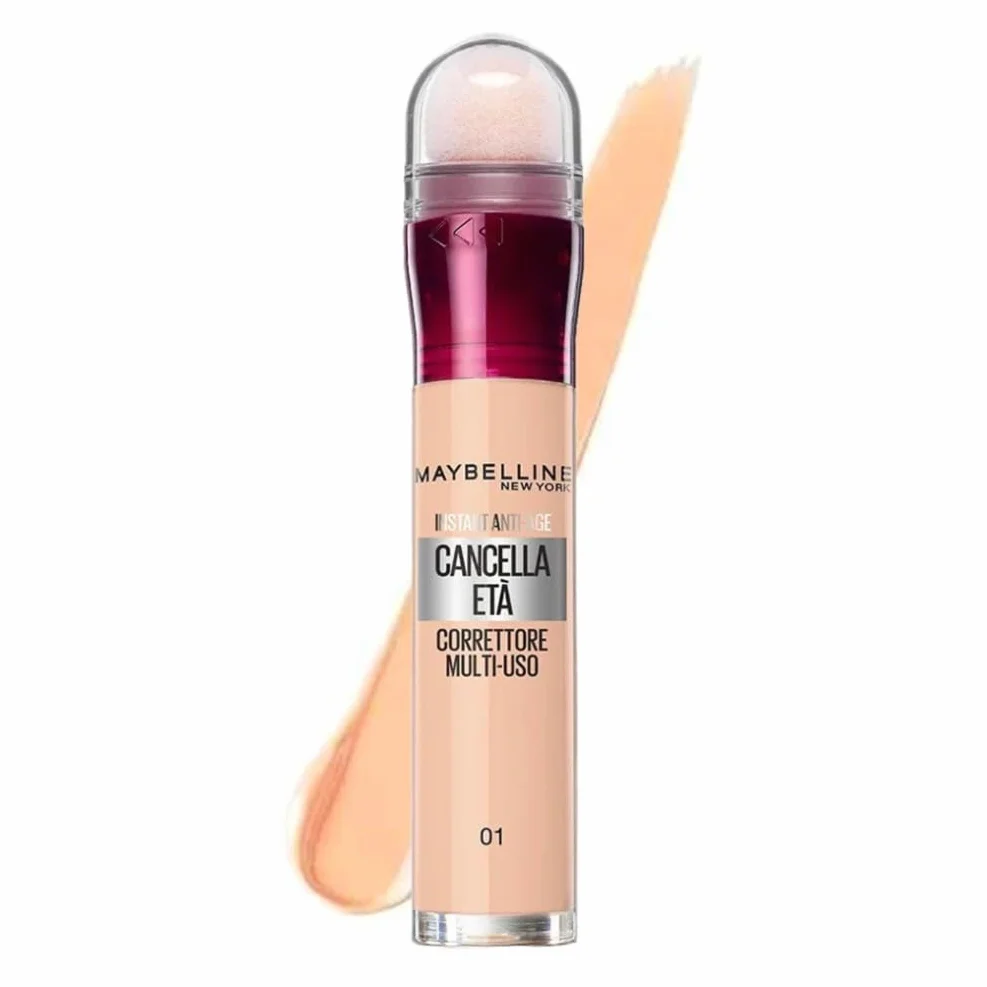 Maybelline New York Correttore Multi-Uso 01 Light 6,8 ml Idratante Coprenza Modulabile Imperfezioni Occhiaie Bacche di Goji Haloxyl