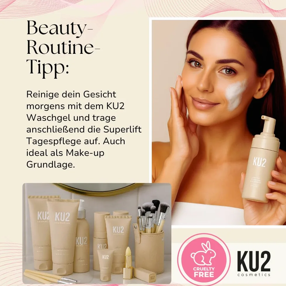 KU2 Cosmetics Superlift Crema Giorno Anti Aging SPF 50, 50 ml | Multi acido ialuronico, vitamina E, crema idratante, protezione UV