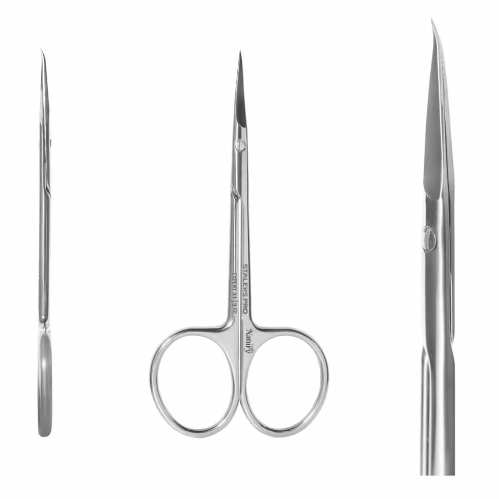 STALEKS PRO Forbici per cuticole Expert SE-51/3 Acciaio inossidabile