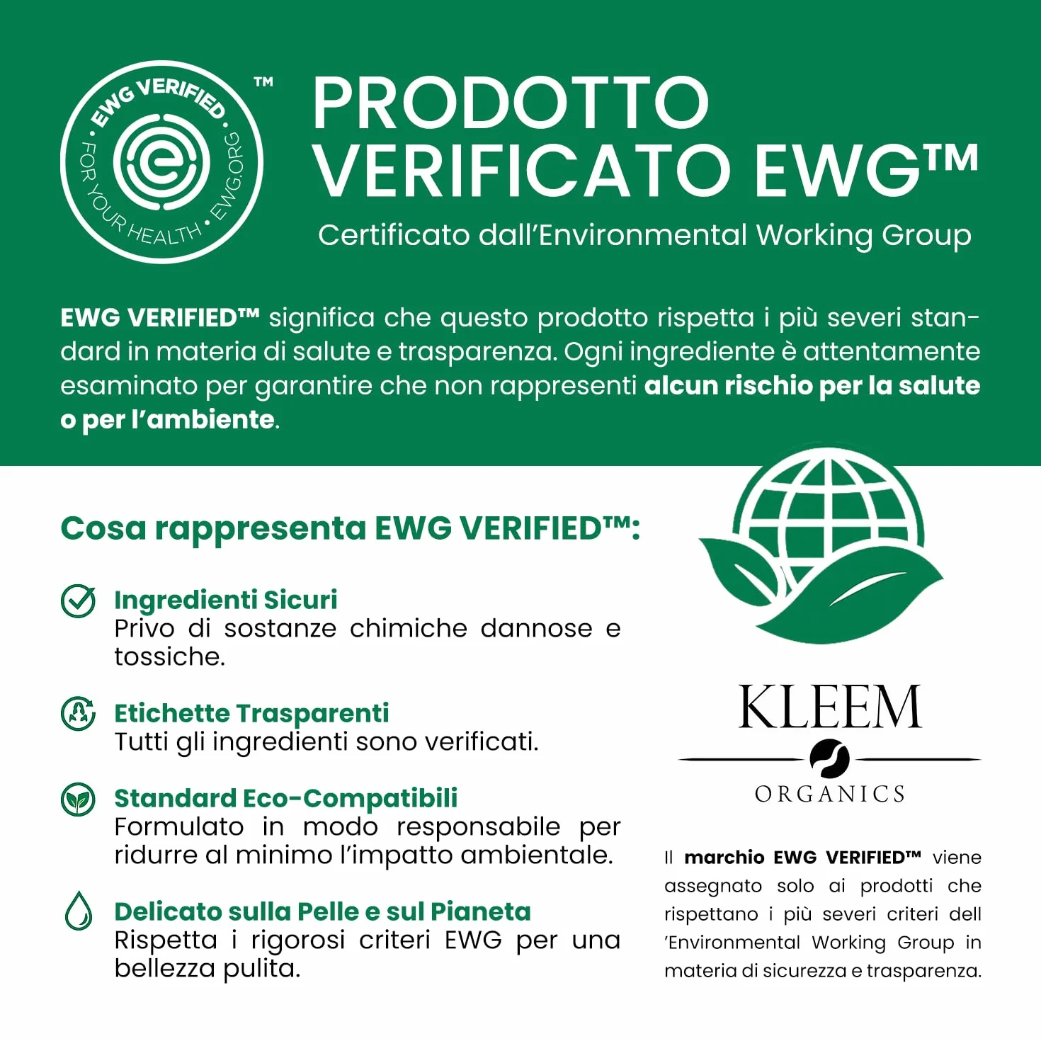 Kleem Crema Contorno Occhi Antirughe Dermatologicamente Testata - Formula Vegana a Tripla Azione Anti Age, Anti Borse, Anti Occhiaie con Peptidi e Caffeina – Donna e Uomo - 15ml