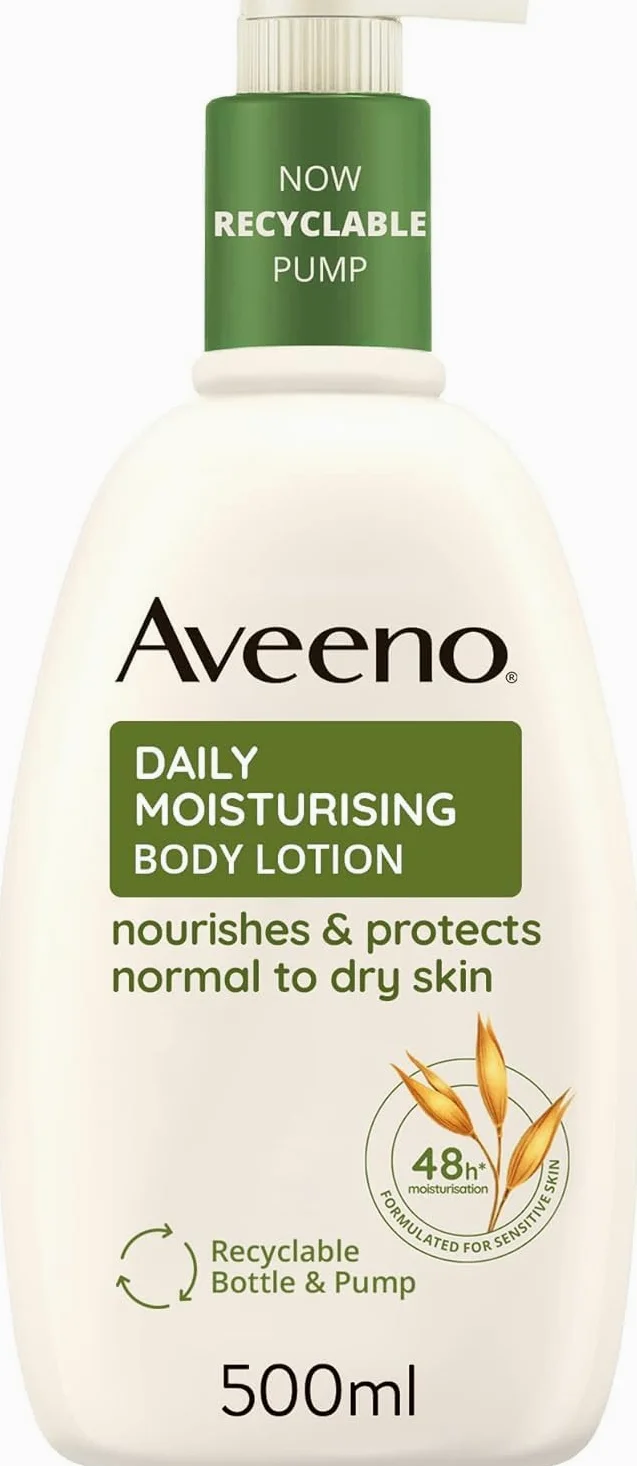 Aveeno Crema idratante per la cura quotidiana, 500 ml, confezione da 2