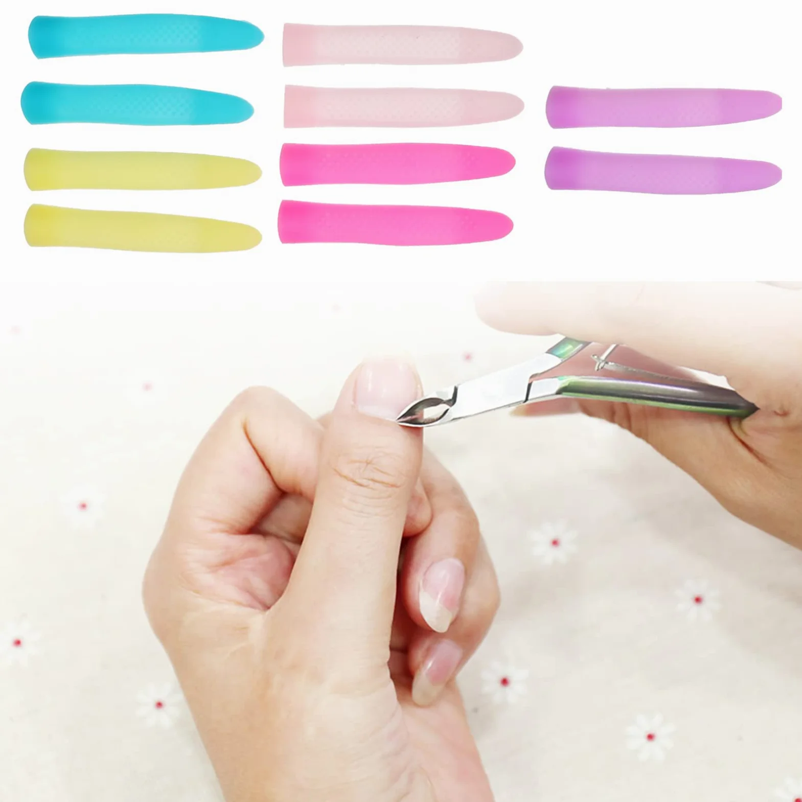 3 Set Antiscivolo Per Forbicine Cuticole Cover Silicone Per Trimmer Unghie Confezione Design Ergonomico Per E Domestico Installazione Facile E 5 Paia*3