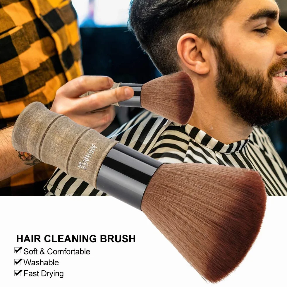 Collo duster brush, soft barber face duster spazzola per capelli fibra hair salon cutting parrucchiere spazzola per capelli spazzare neck tool per ogni barbiere o salone