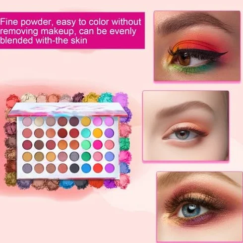 Tutto in Uno Trucchi Set per Occhi per Ragazze Adolescenti, 40 Colori Palette di Ombretti con Mascara Matita Eyeliner Sopracciglia Pennelli, Kit Regalo Trucco Completo, Make Up Tavolozza Kit