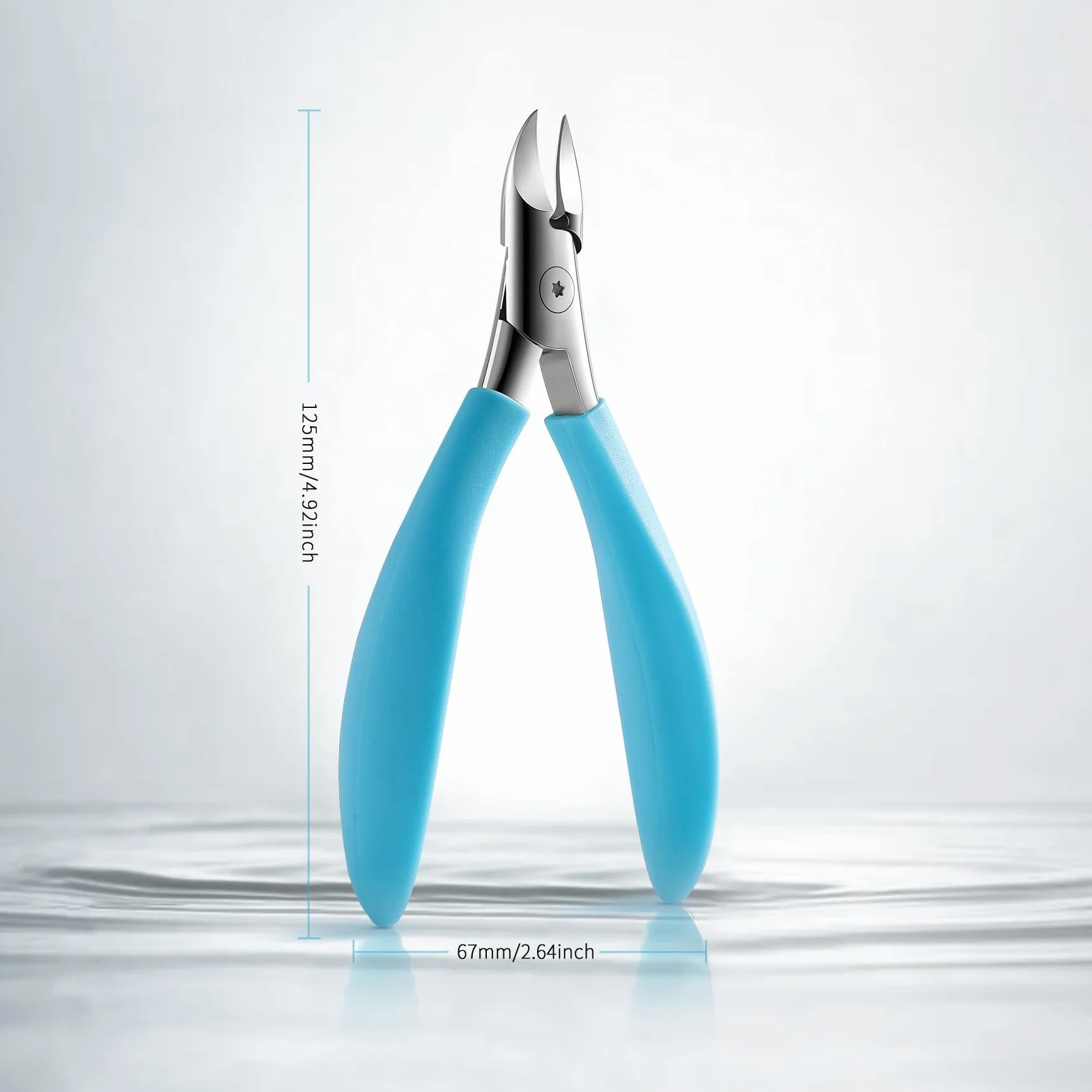 FVION Tagliaunghie Professionale Tronchesino per Unghie Spesse o Incarnite con Custodia in Metallo