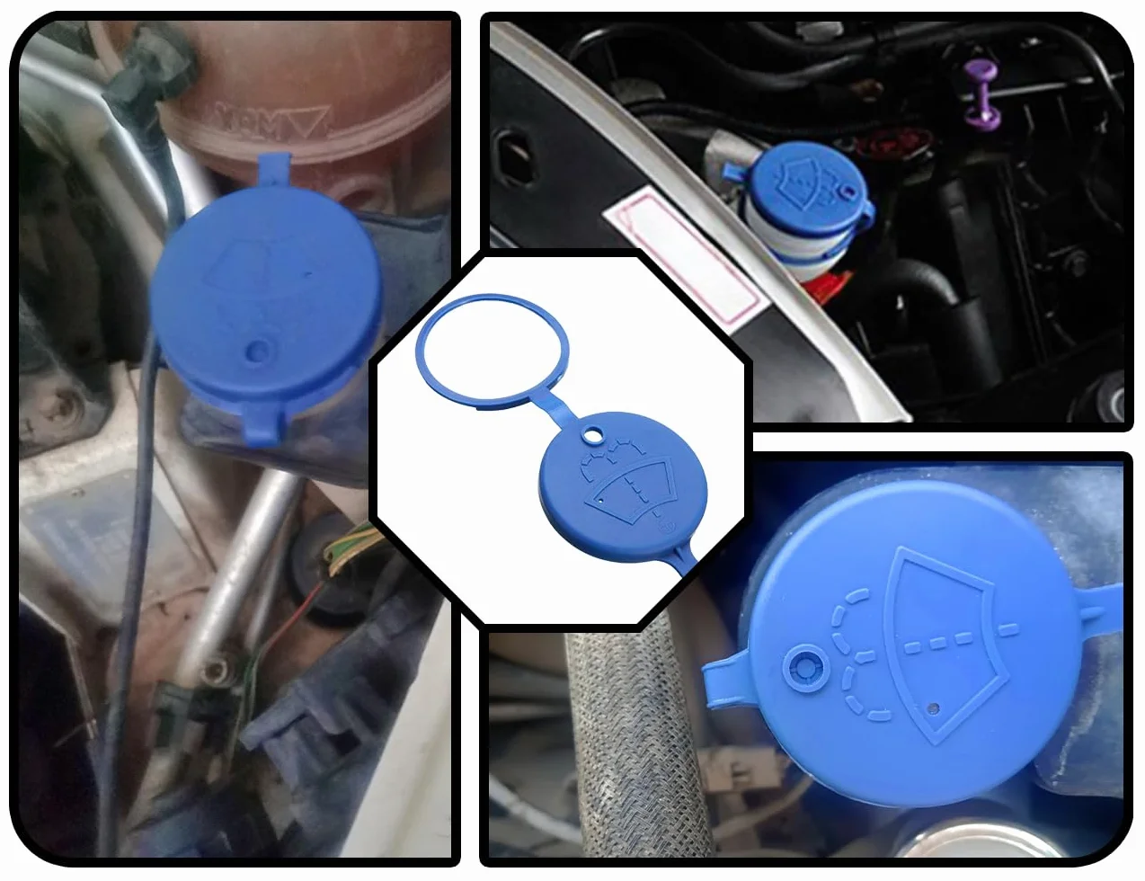 KAPSING Tappo serbatoio liquido lavavetri per auto, coperchio contenitore tergicristallo 13227300