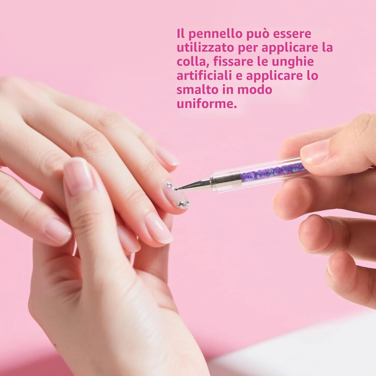 Nail Art Dotting Pen 8 pz doppia estremità con spazzola spugna per manicure french e gel UV