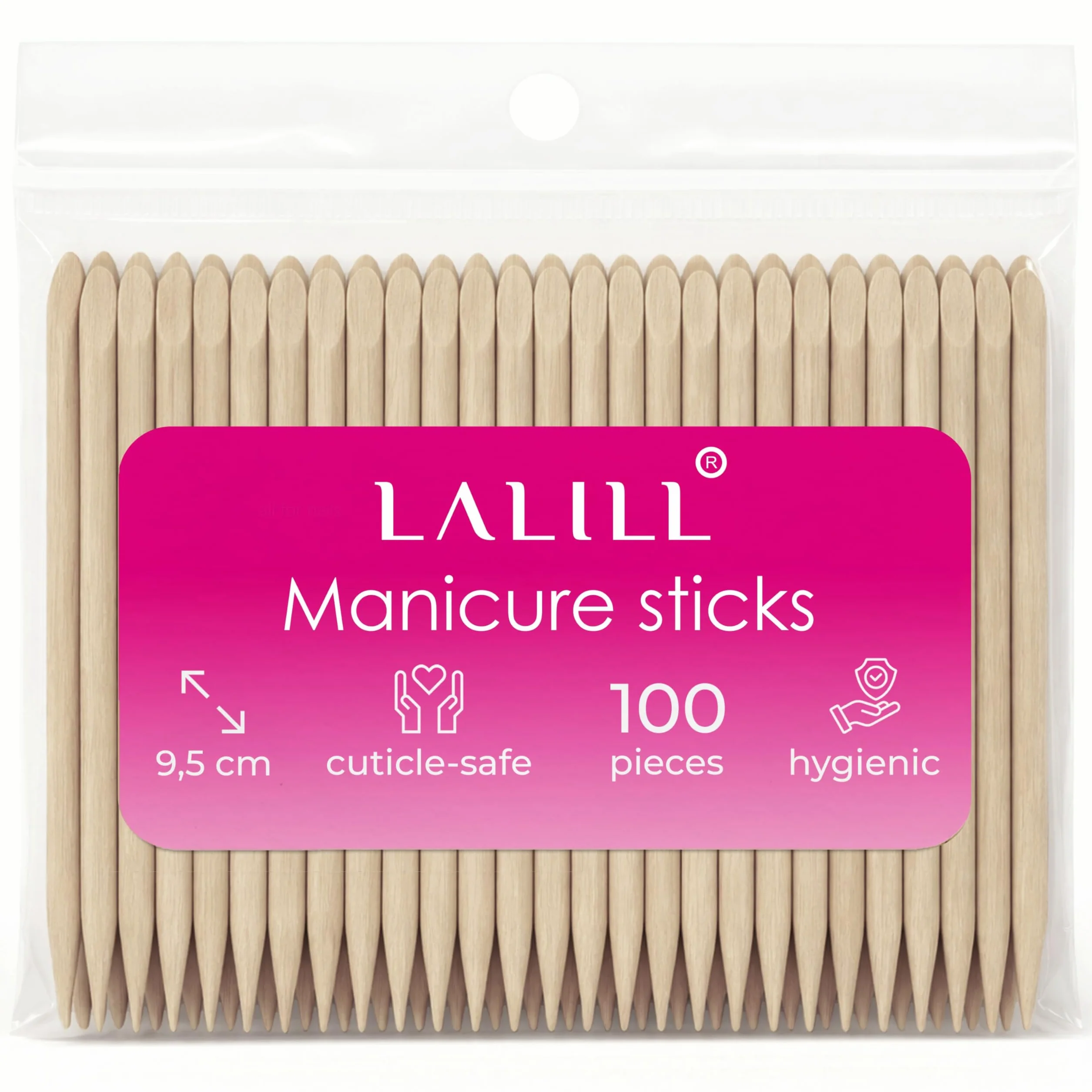 Bastoncini in Legno 100 Pezzi per Manicure Pedicure Cuticole