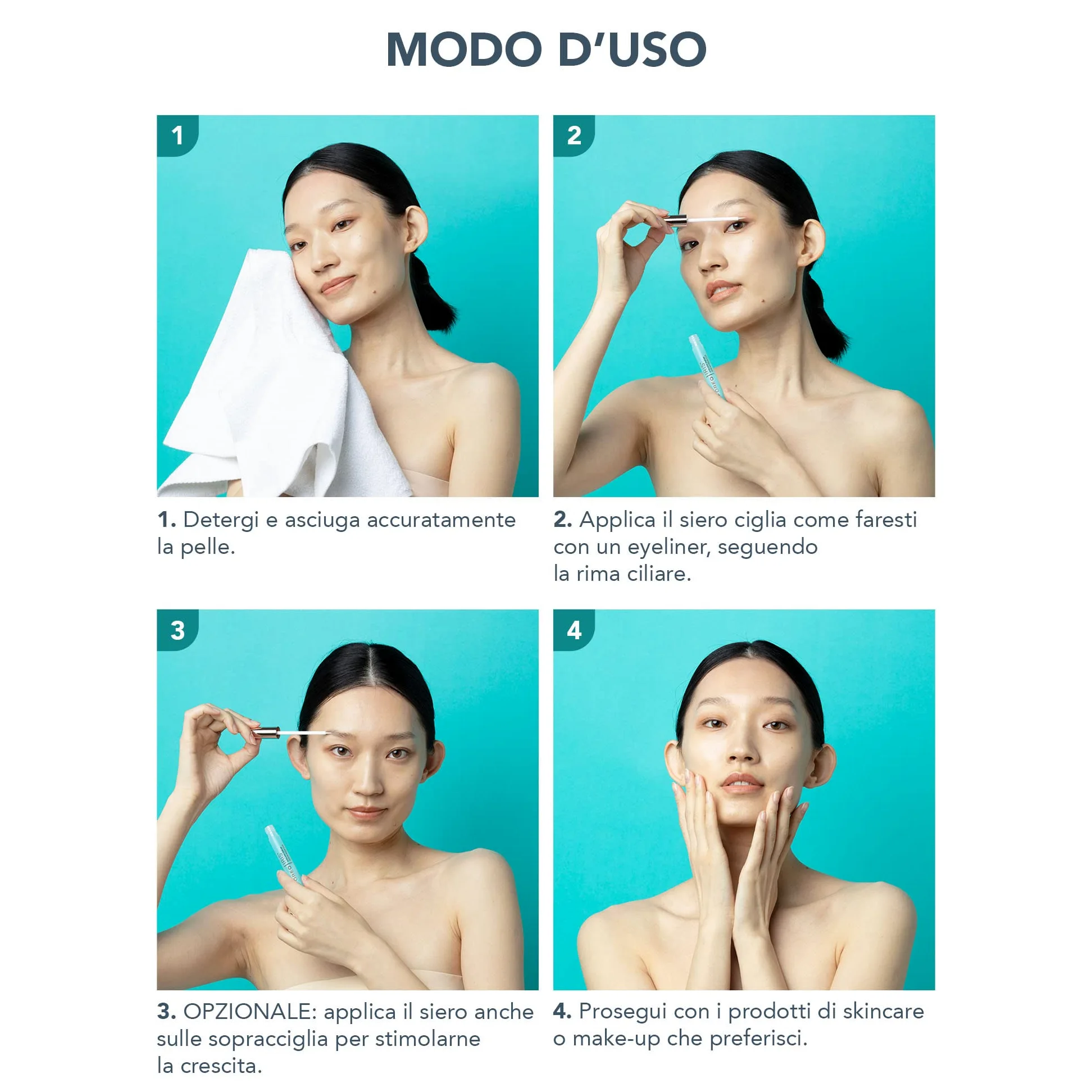 IRIS Siero ciglia - Siero ciglia allungante - Volume, Forza e Protezione - Lash Serum Concentrato - Fitocheratina, Arginina e Acido Ialuronico - Siero Ciglia e Sopracciglia