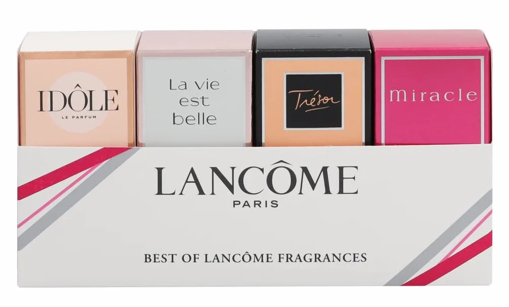 Lancôme Best of Lancôme Mini Fragrances Gift Set: Idôle 5ml + La Vie Est Belle 4ml + Trésor 7.5ml + Miracle 5ml EDP