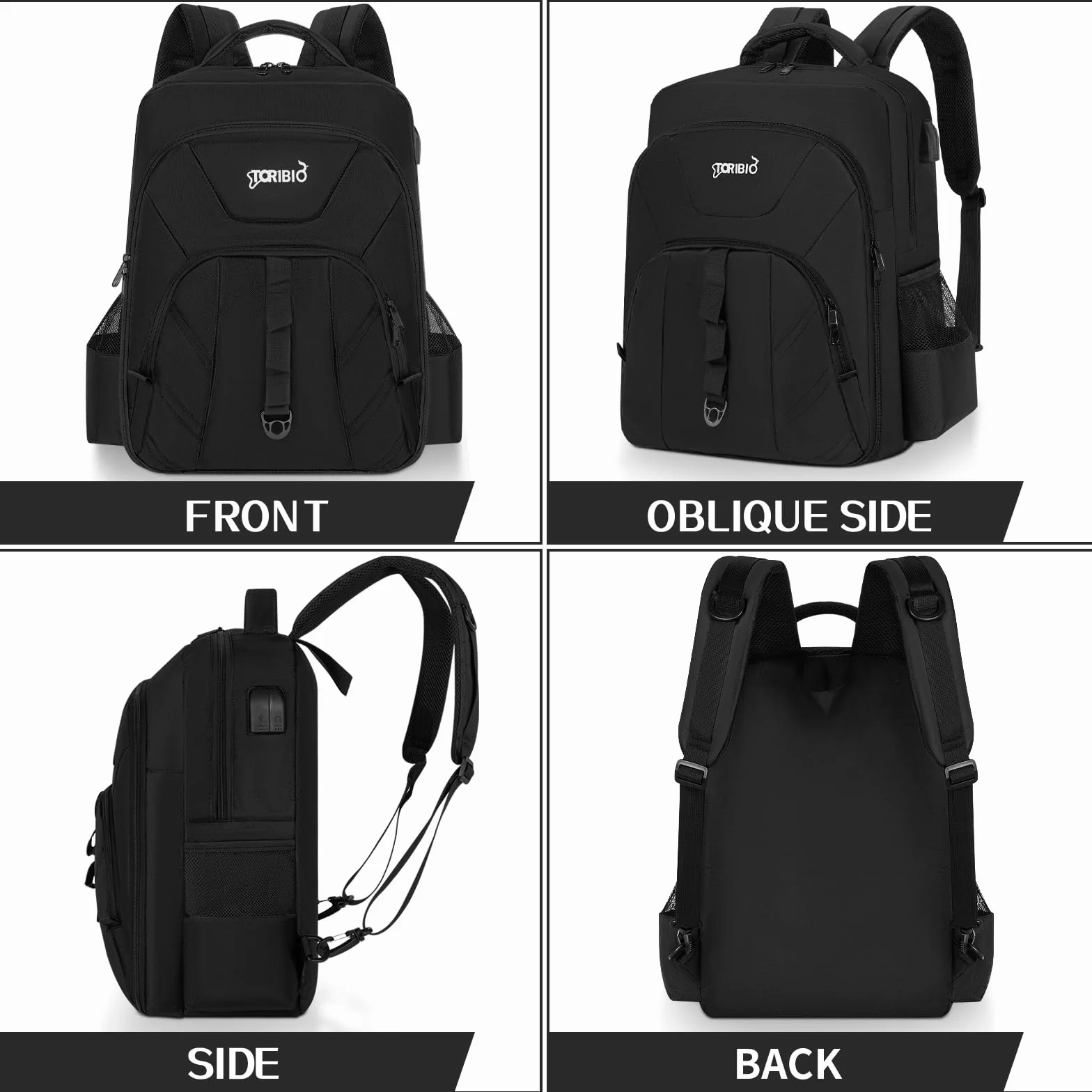 Barbiere Portautensili, Barbiere Stoccaggio Valigia, Clipper e Accessori Organizzatore, Parrucchiere Zaino Portatile per Barbiere, Borsa Barber, Nero