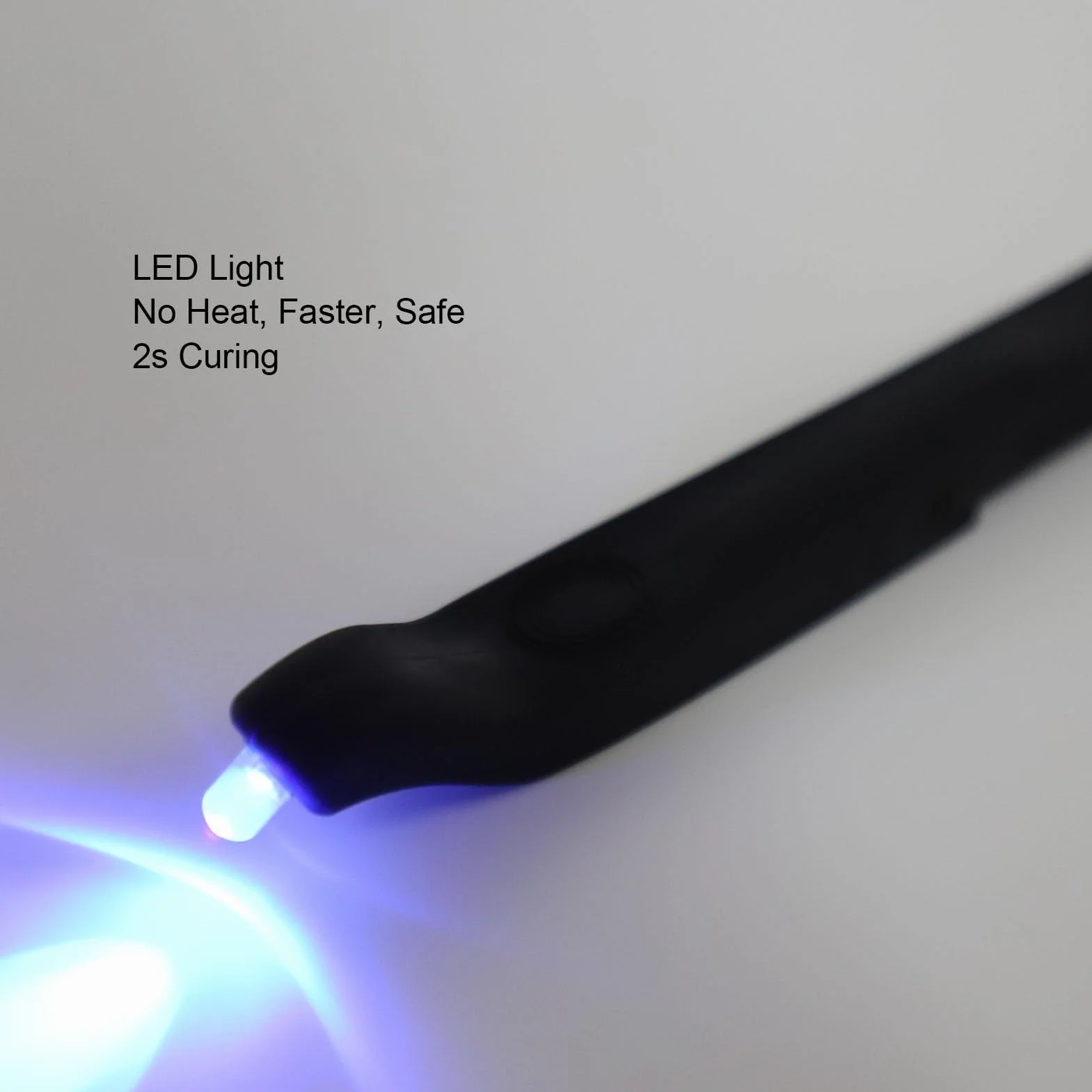 Fockety Lampada per extension ciglia Lash Light for Tweezer, lampada portatile senza fili a polimerizzazione rapida per extension ciglia, mini lampada portatile in silicone per