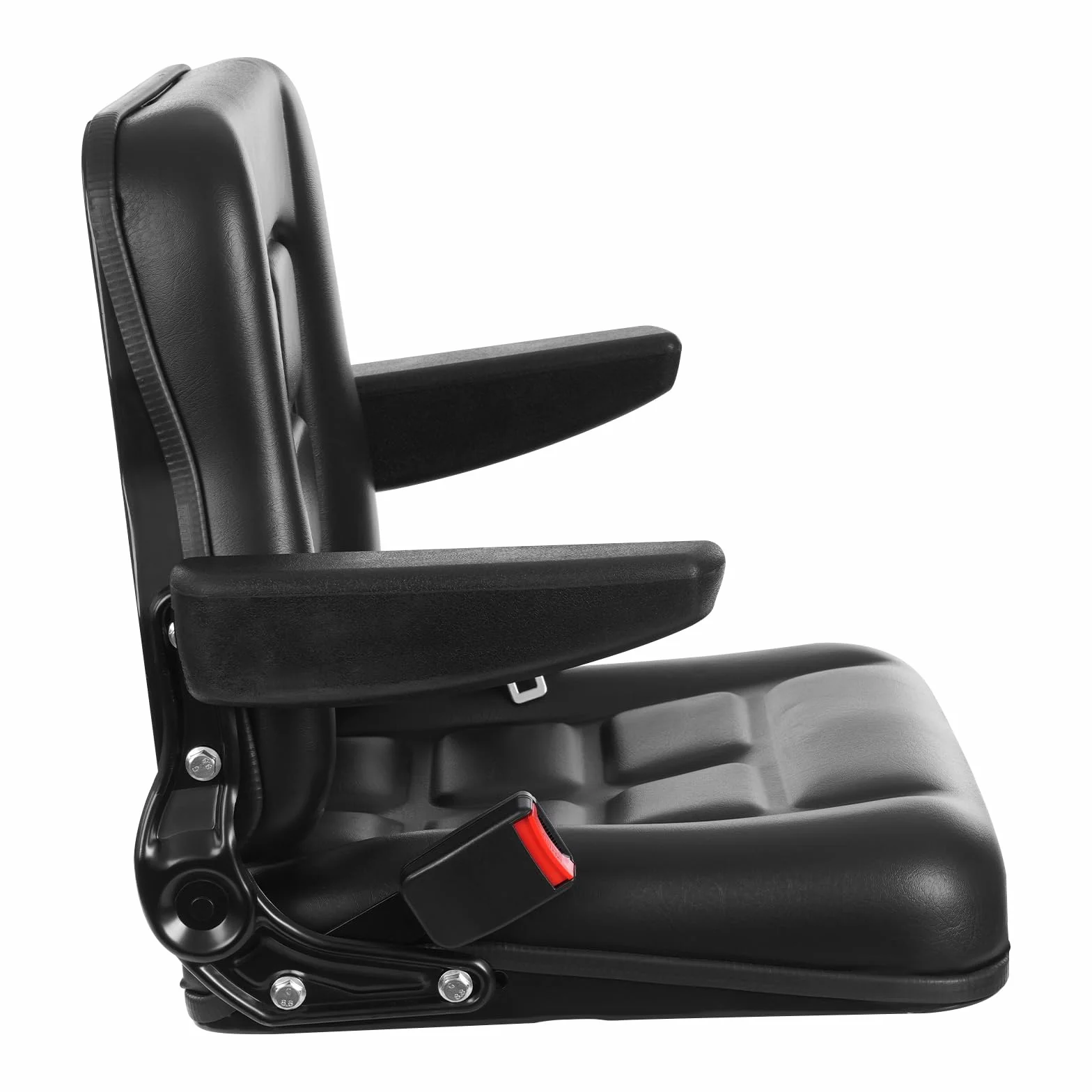 Seggiolino universale per carrello elevatore sedile trattore regolabile in pelle PVC fino a 100 kg