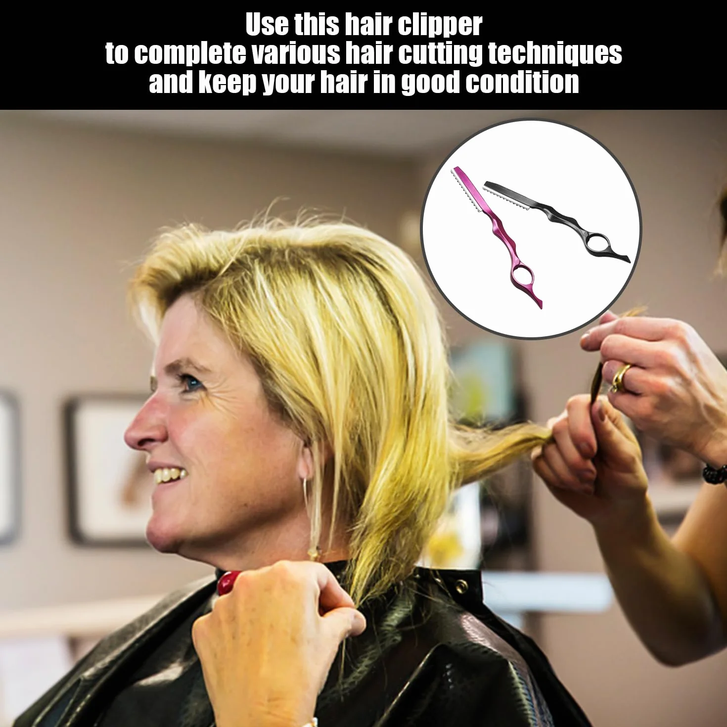 Coltello Per Capelli Da 2 Pezzi, Salone Per Capelli Resistente, Utensili Da Taglio Dei Capelli, Forniture Di Barbiere, Strumenti Per Salone Per Capelli.